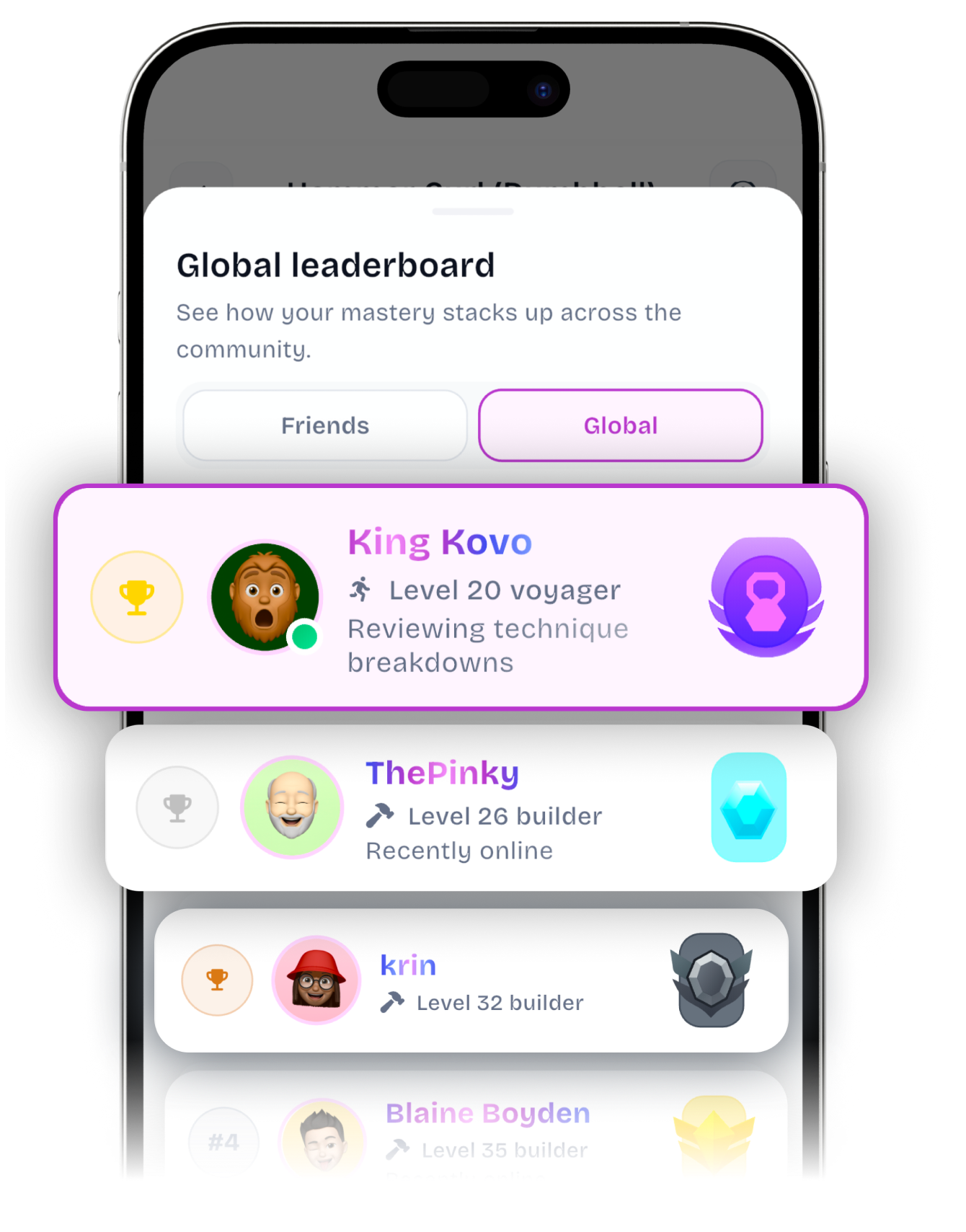 Global leaderboard in Kovo
