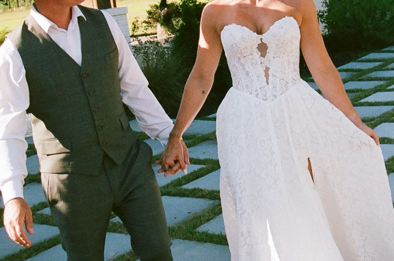 Bridal portrait in courtyard for cowboy chic editorial at suenos by Casa JK