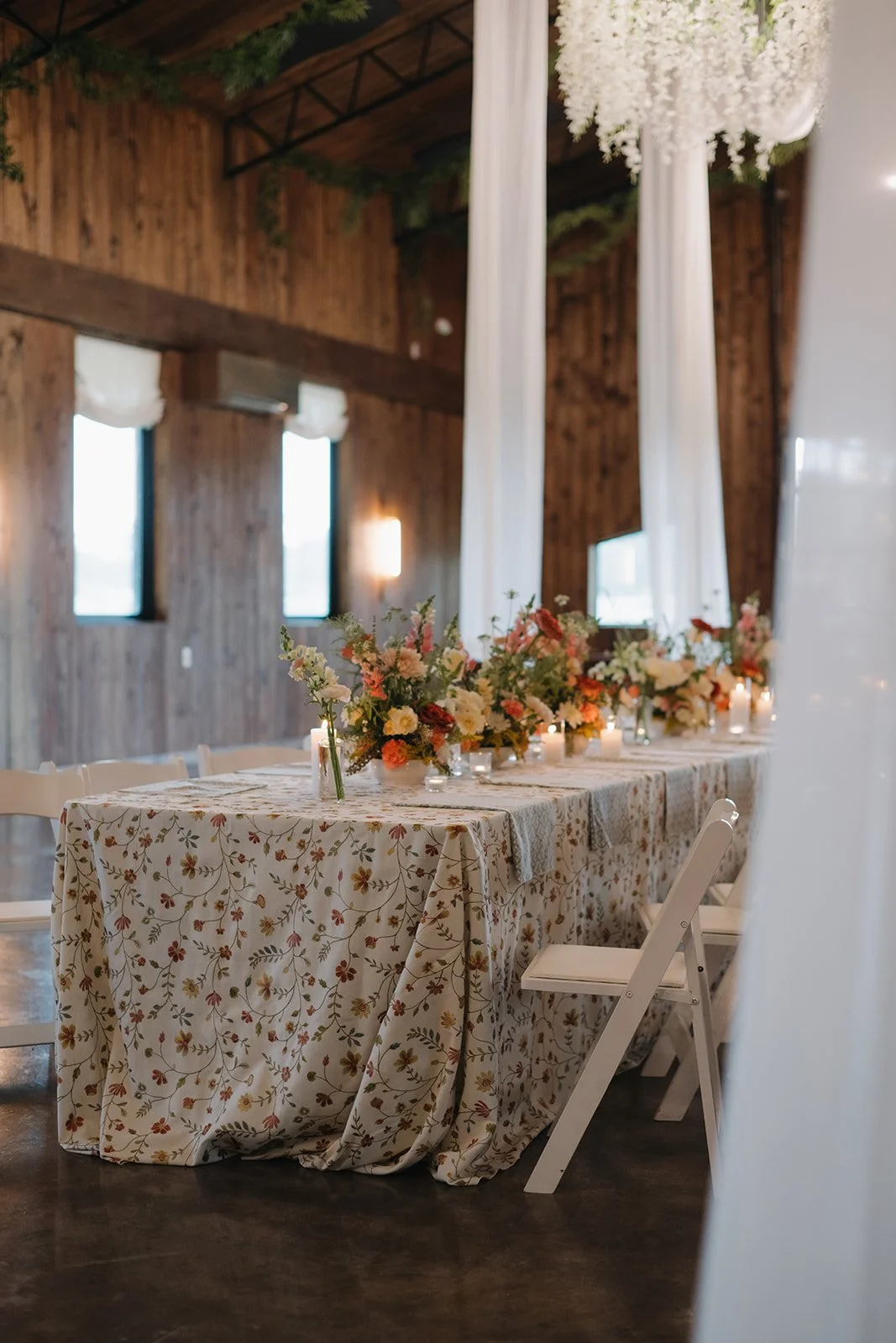 draping a floral details suenos casa jk nc wedding venue