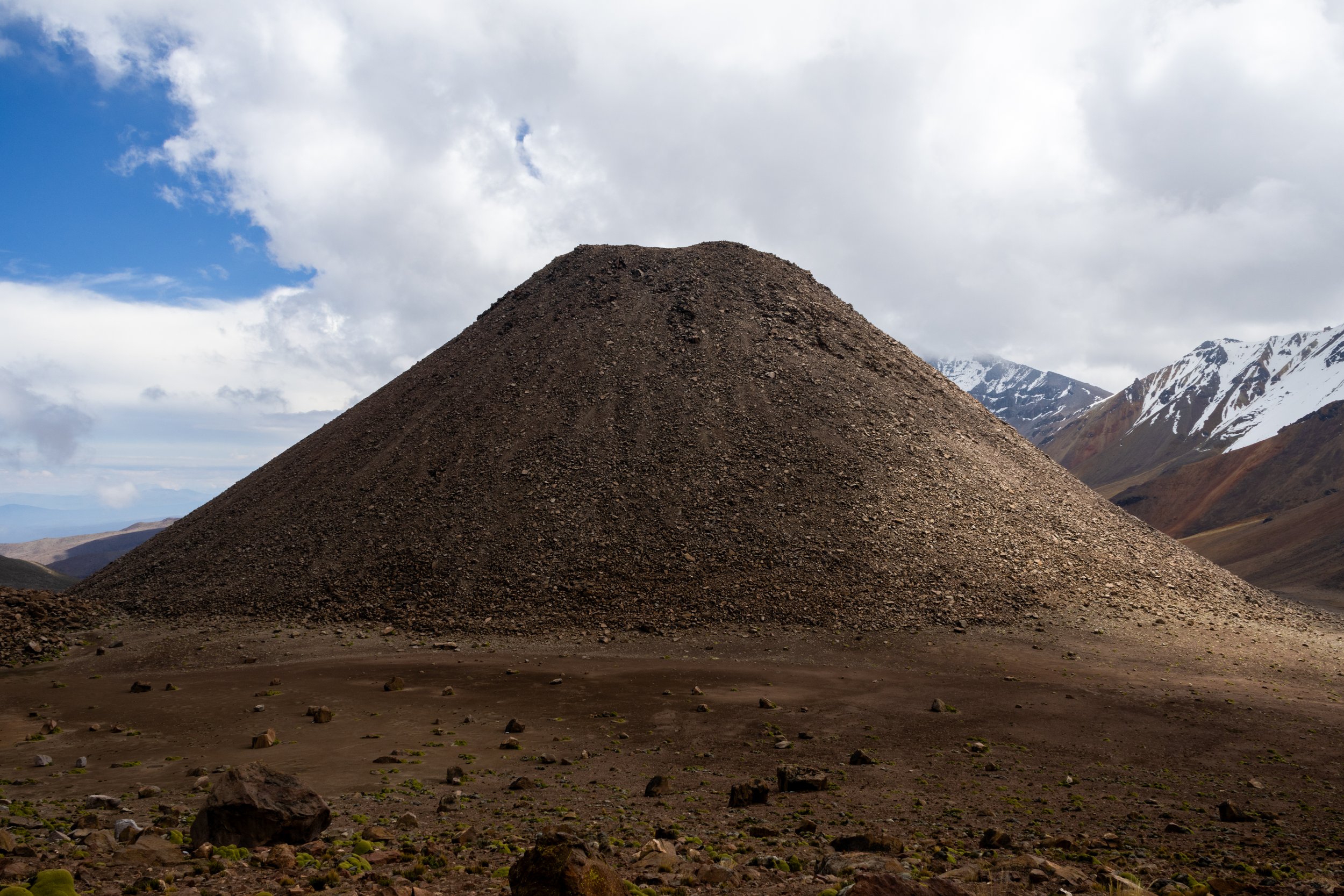 The crater centre