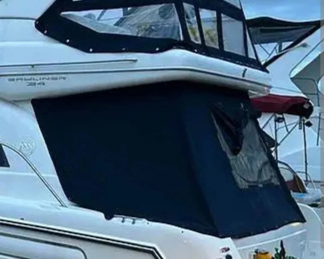 Solid Canvas Walls for deck