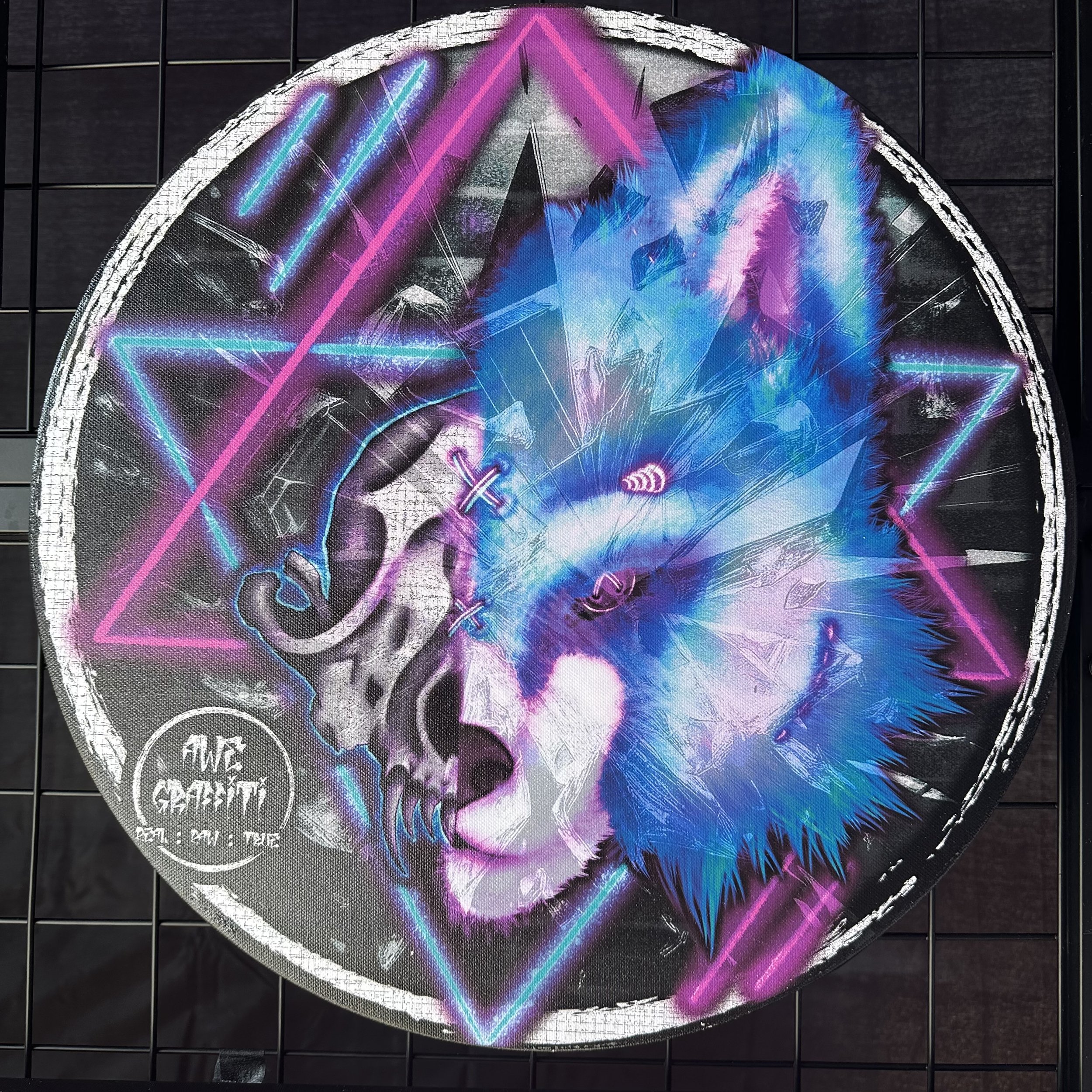 Fox_Skull Split (Blue/Pink)