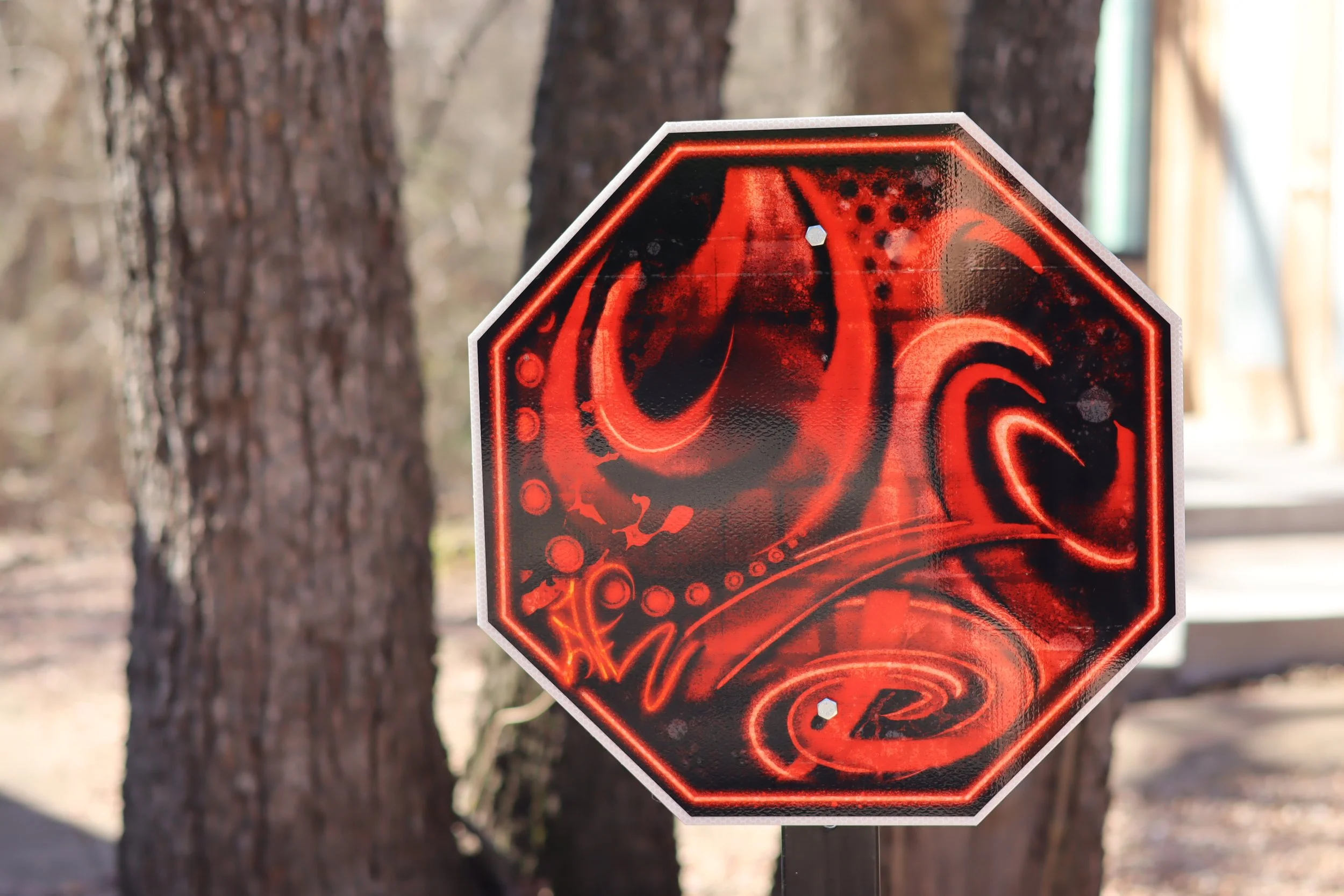 Sketchy Graffiti (Red) Signage