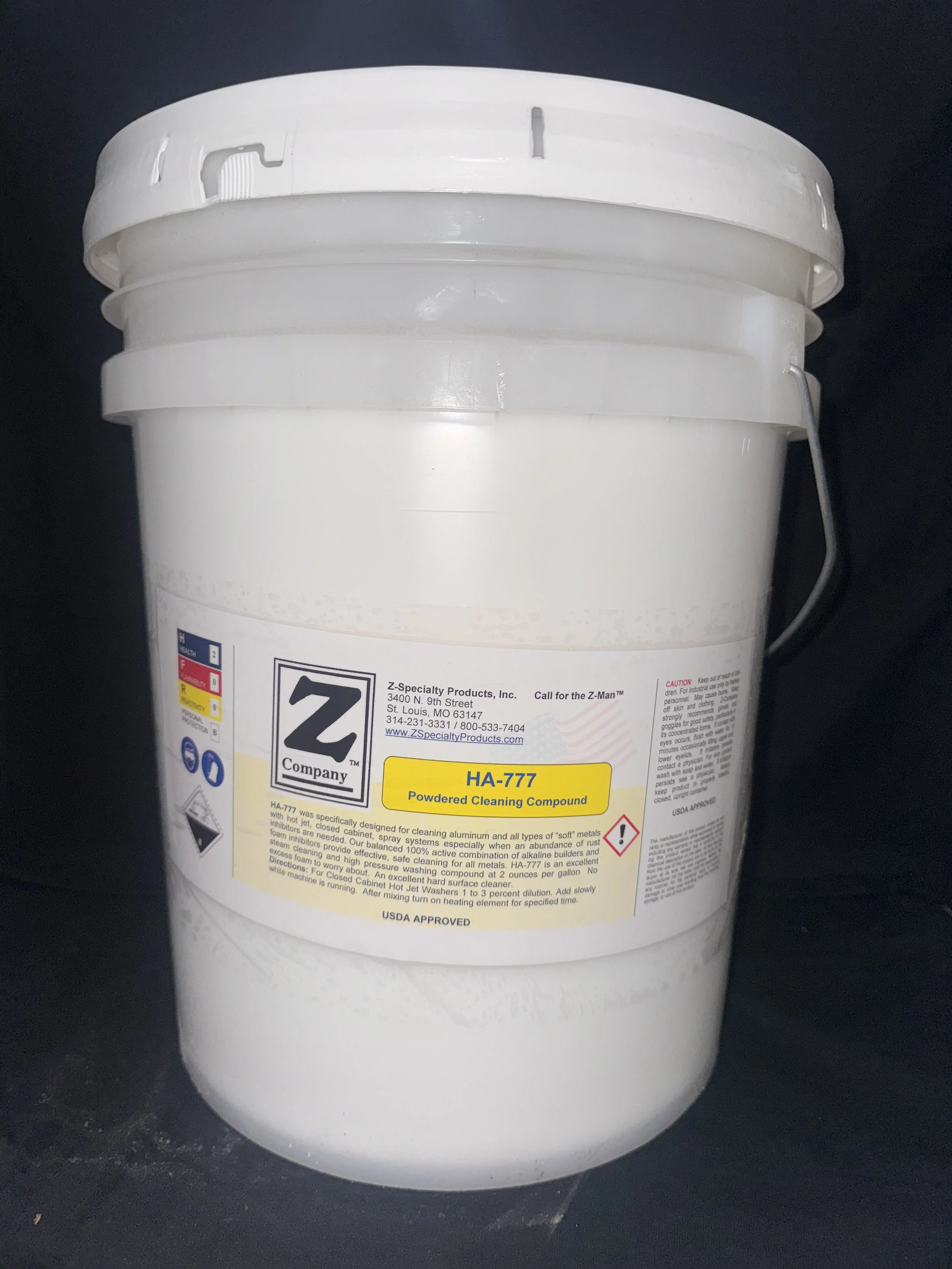 HA-777 Aluminum-Safe Parts Washer Detergent — Powder for Spray Cabinets & Hot Tanks