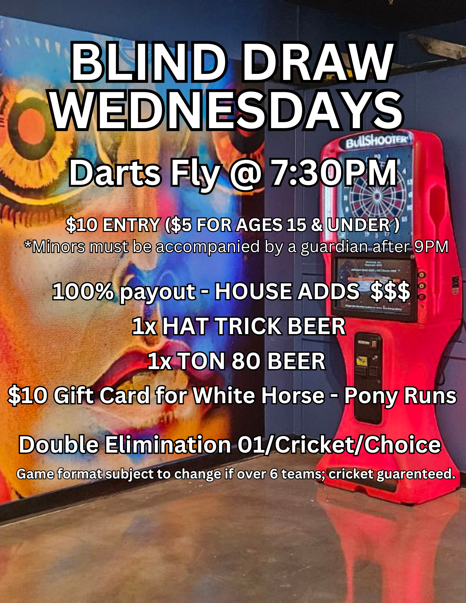 Blind Draw Dart Tournament