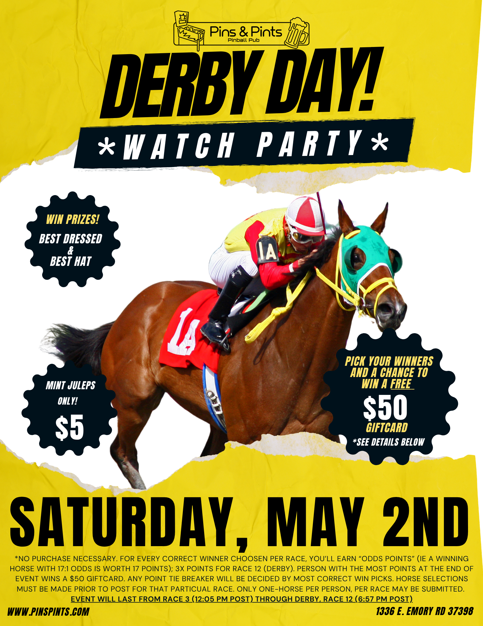 Derby Day Watch Party! 