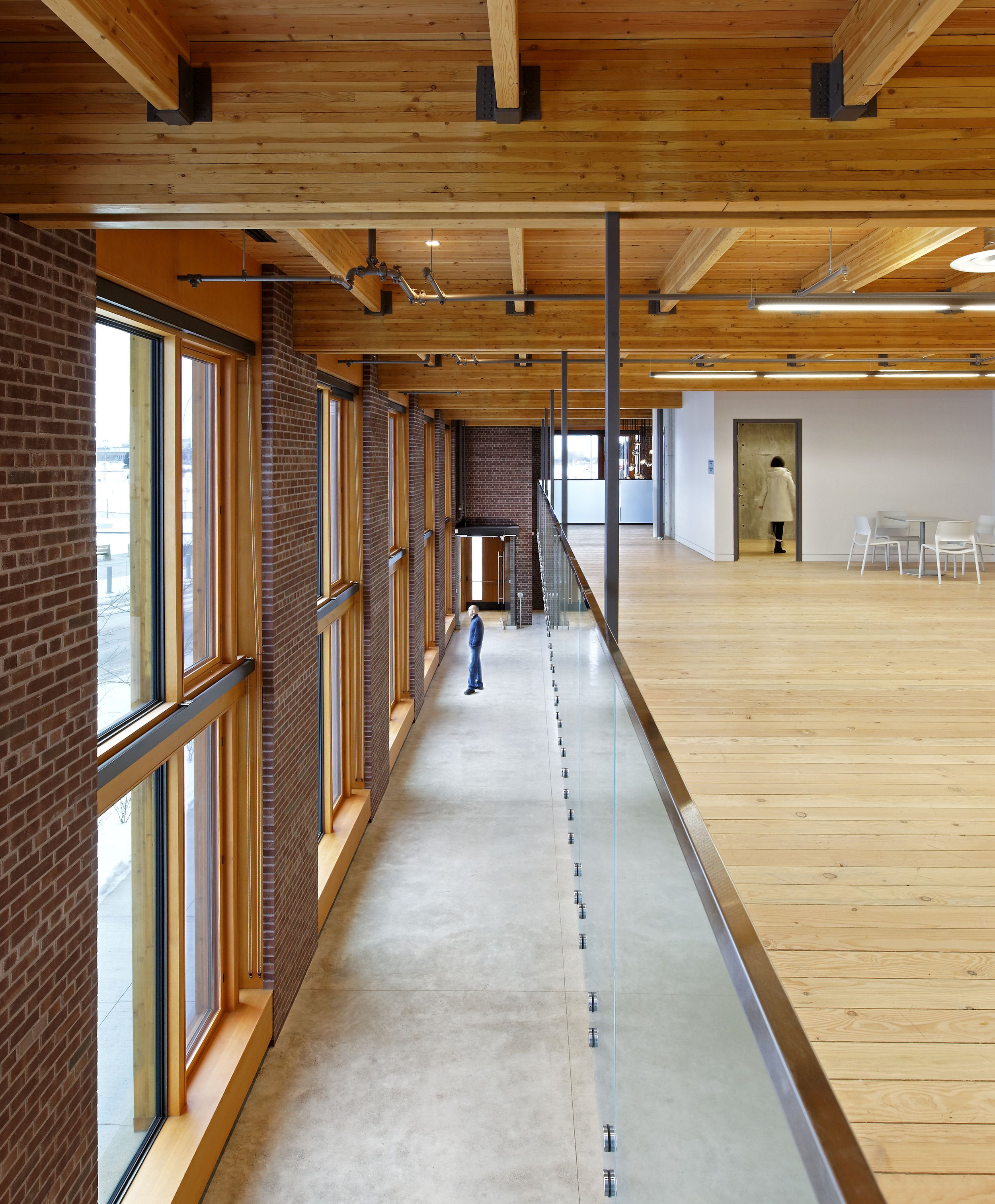 Baggage Building Interior Mass Timber