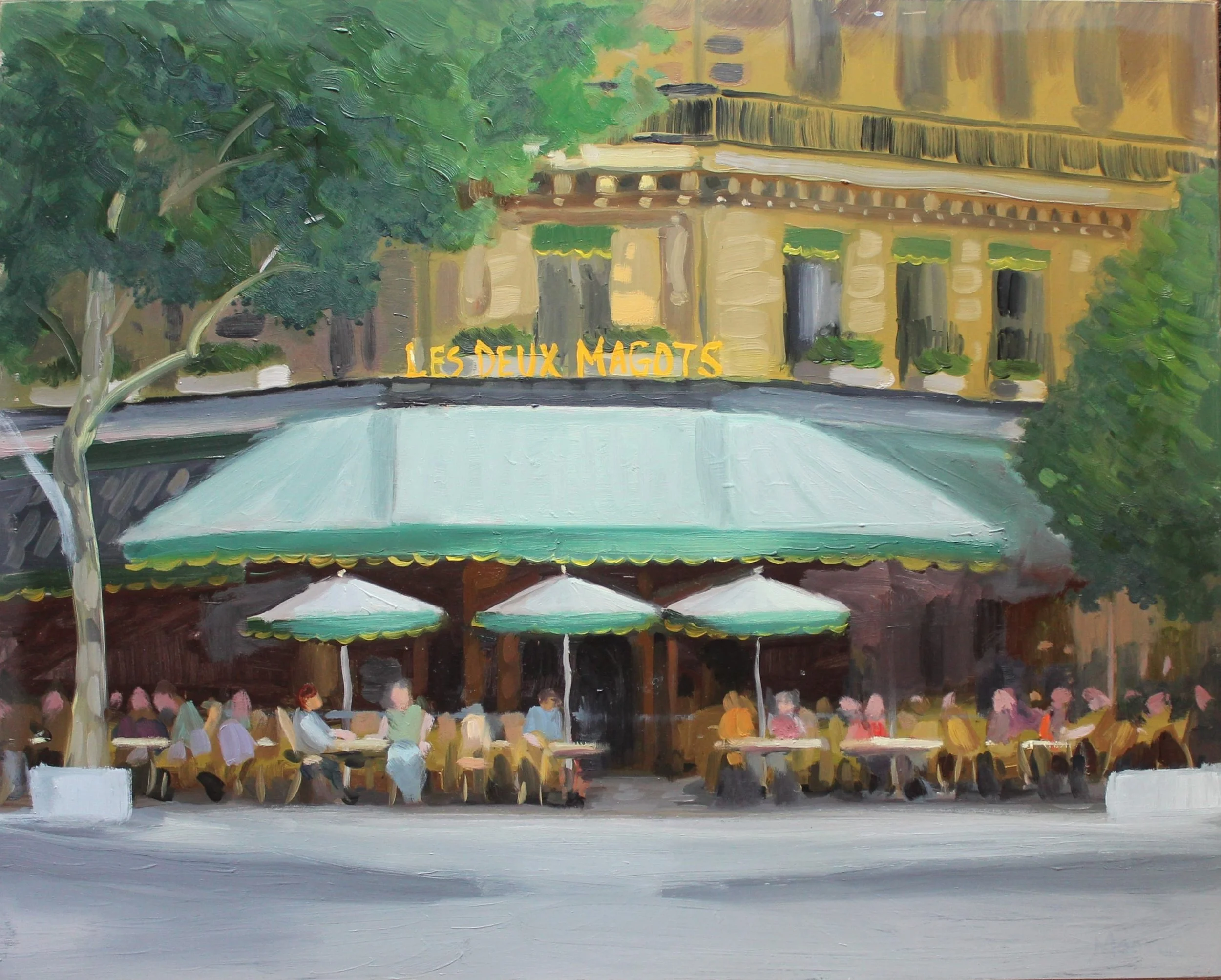 Les Deux Magots 16X20 Oil.jpg