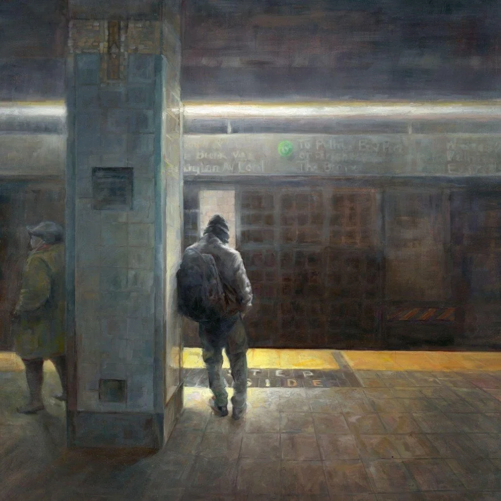 Figure On Platform With Light