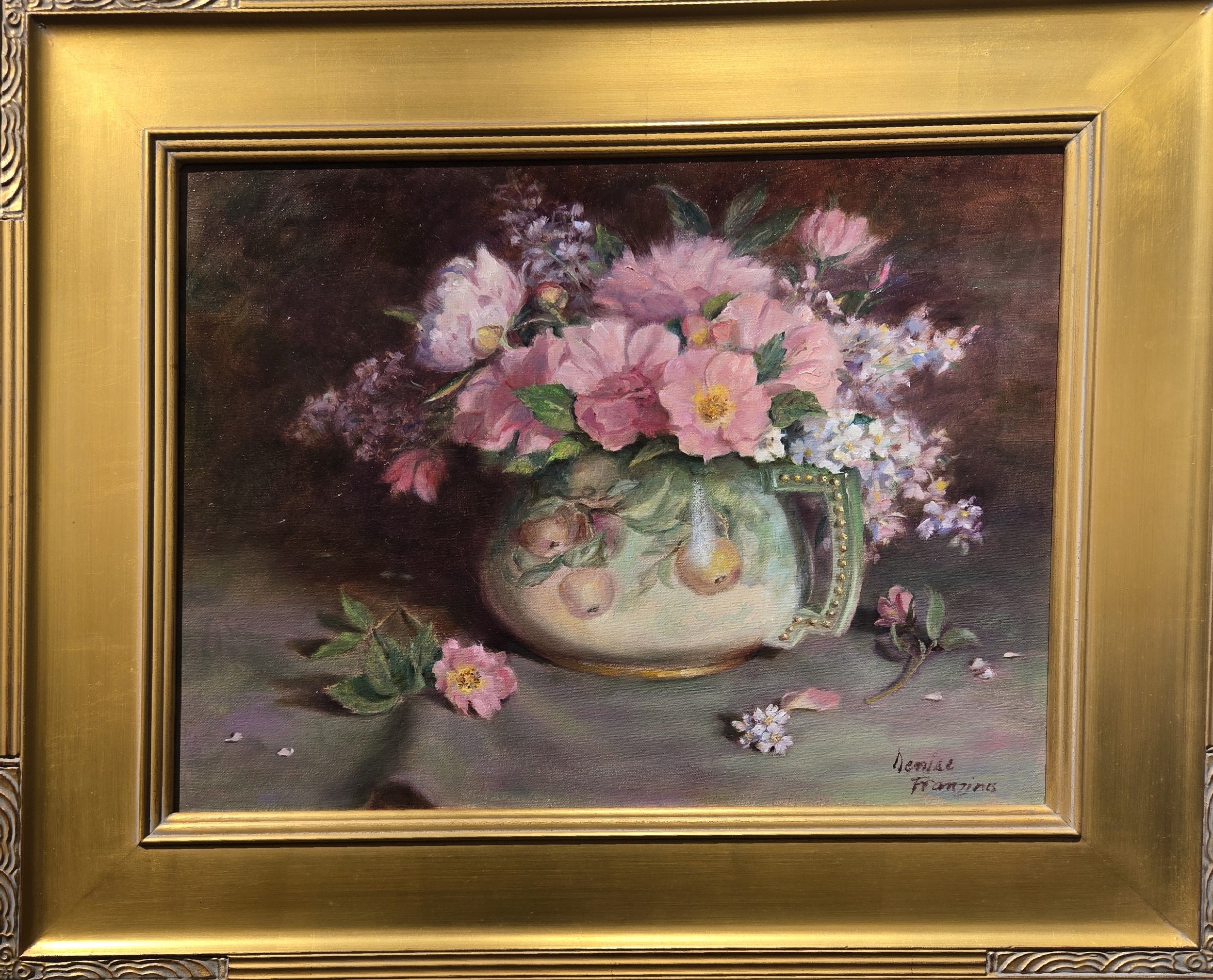 Peonies In Limoge Pitcher