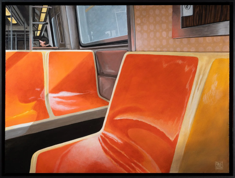 Young Woman On The Subway