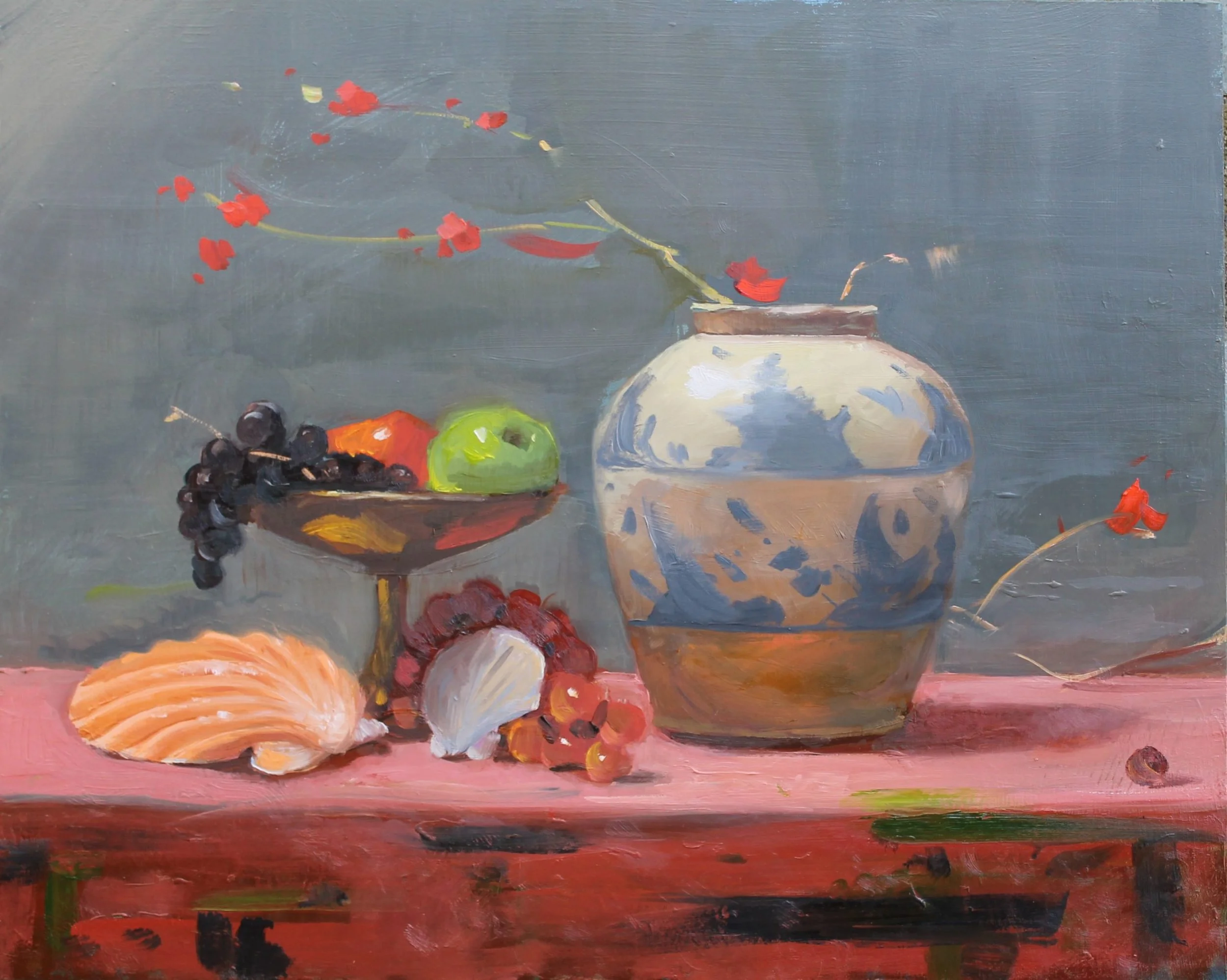 Turkish Vase Shell And Fruit