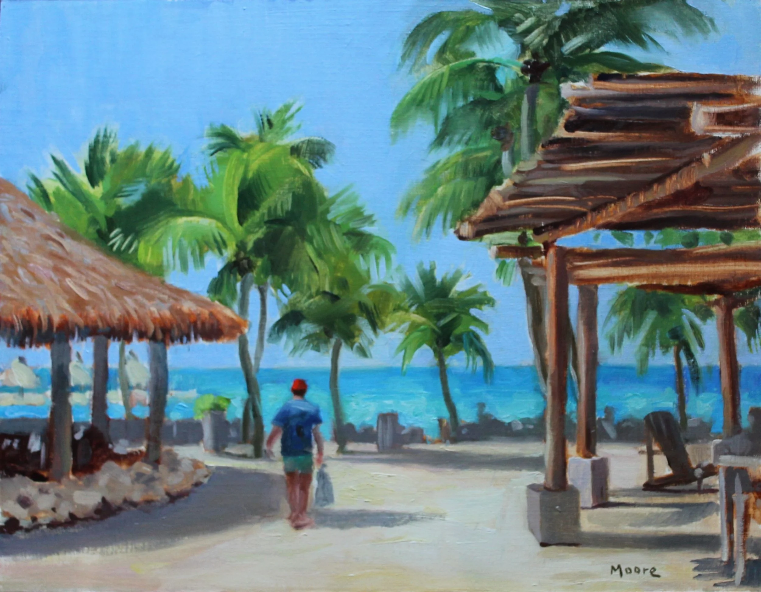 Blue Bay Curacao 14X18 Oil.jpg
