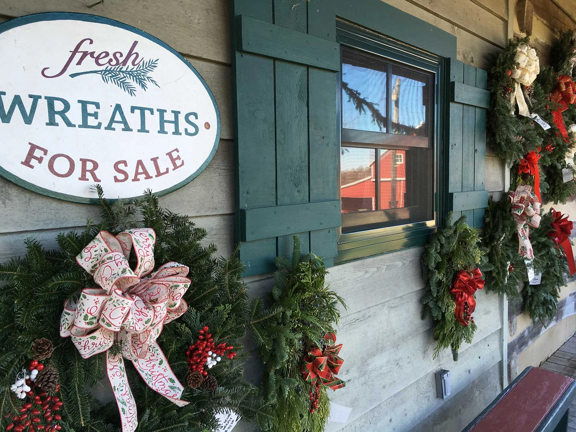 Fresh wreaths for sale