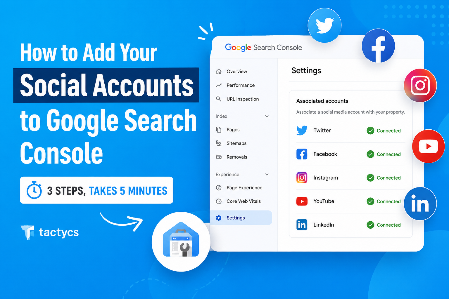 How to Add Your Social Accounts to Google Search Console (3 Steps, Takes 5 Minutes)
