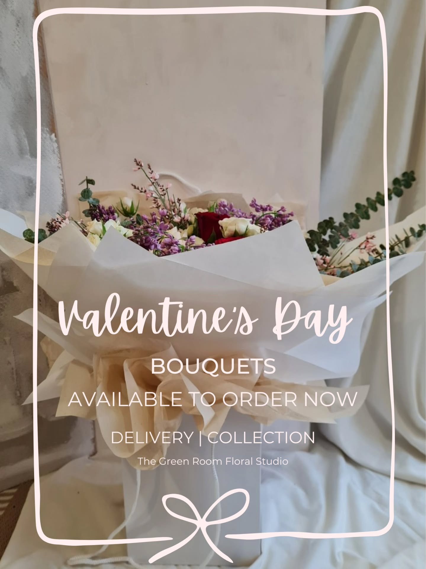 Romance isn't dead.

Political morals? Accountability? Integrity? 
long gone. But romance, still alive.

Buy the flowers, preferably from me.

Before order cut off on Wednesday 11th.