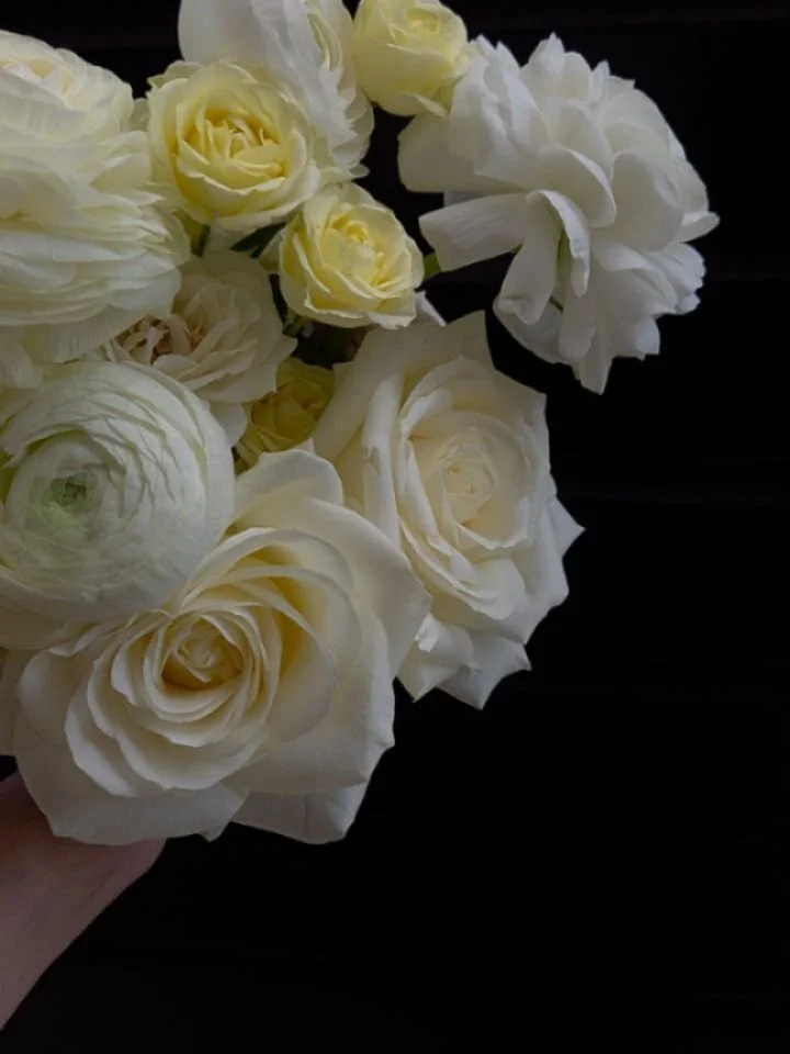 Dreamy dreamy colour palette for Emily &amp; Tim.

Cannot get enough of those buttery rannuculas.

Heaven, in flower form 💛🤍