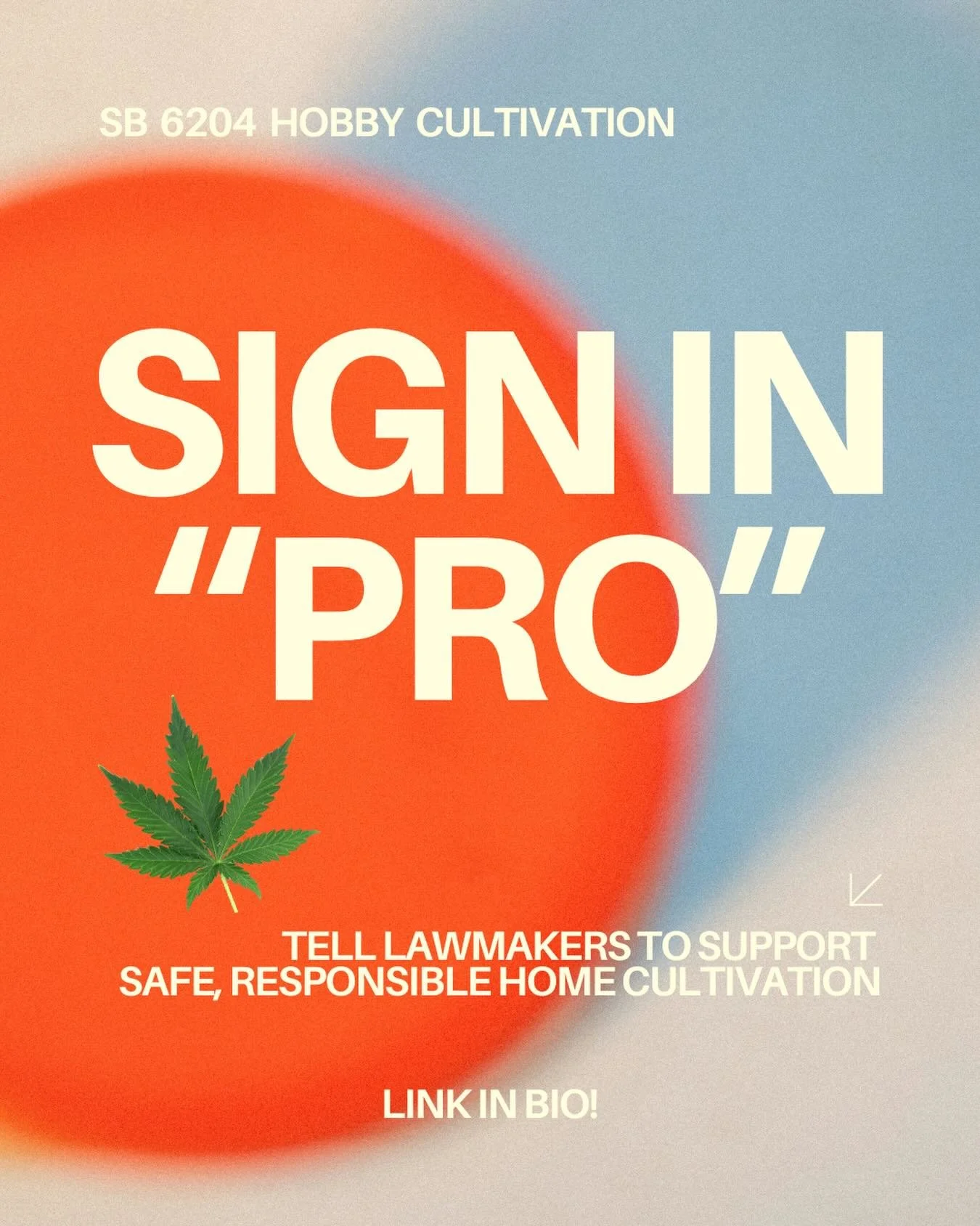 We need a big show of support for homegrow in Washington, and it takes less than a minute to help.

Tell Washington lawmakers to support safe, responsible home cultivation. SIGN IN PRO using the link in our bio.

What SB 6204 Does: 

✅ Allows homegro