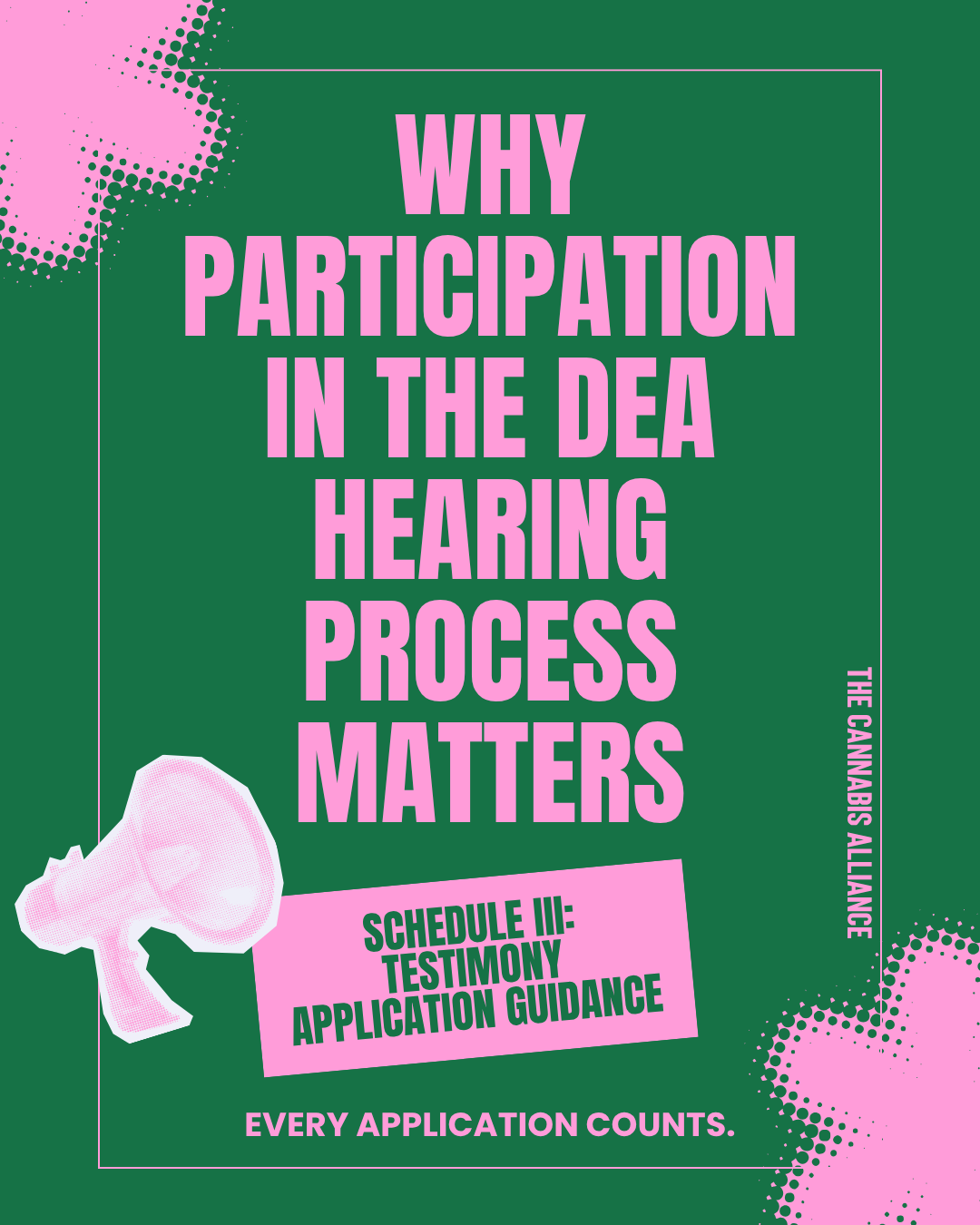 Every Application Counts: Why Participation in the DEA Hearing Process Matters –&nbsp;Schedule III Testimony Application Guidance