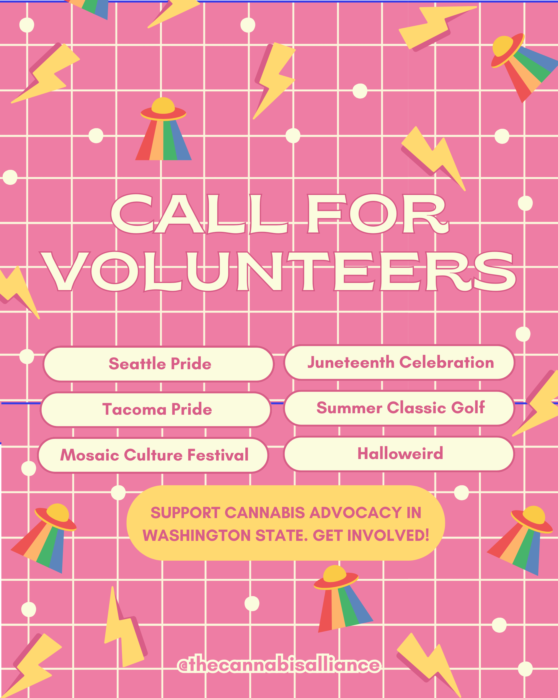 Help Us Show Up for the Community. Volunteer with The Cannabis Alliance!