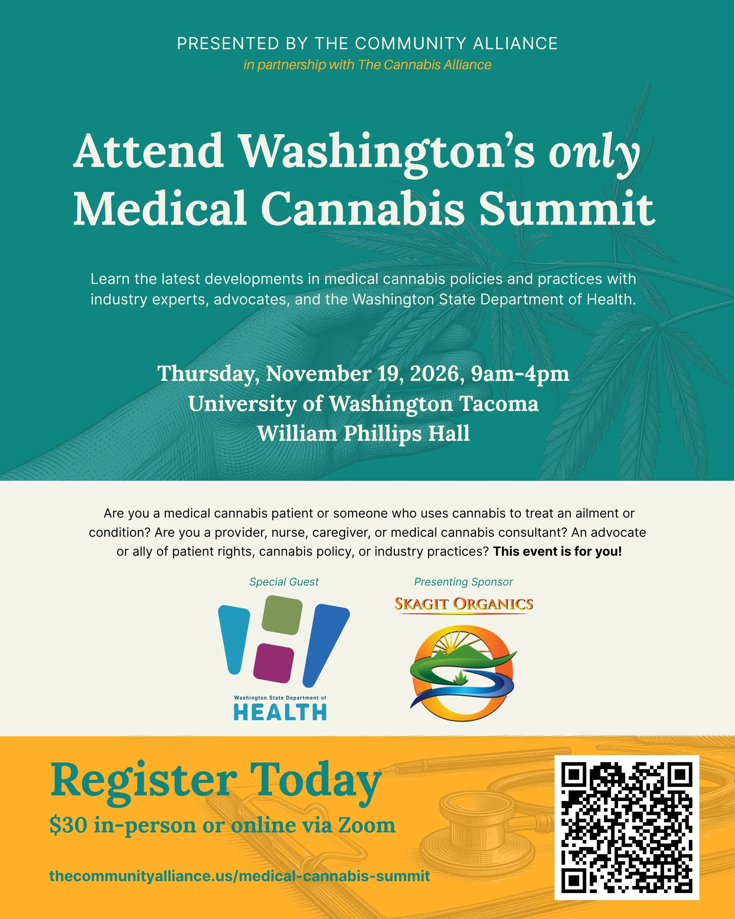 If medical cannabis policy affects your work, your patients, your organization, or your own access to care, the 2026 Medical Cannabis Summit is worth putting on your calendar.

On Thursday, November 19, patients, healthcare providers, advocates, indu