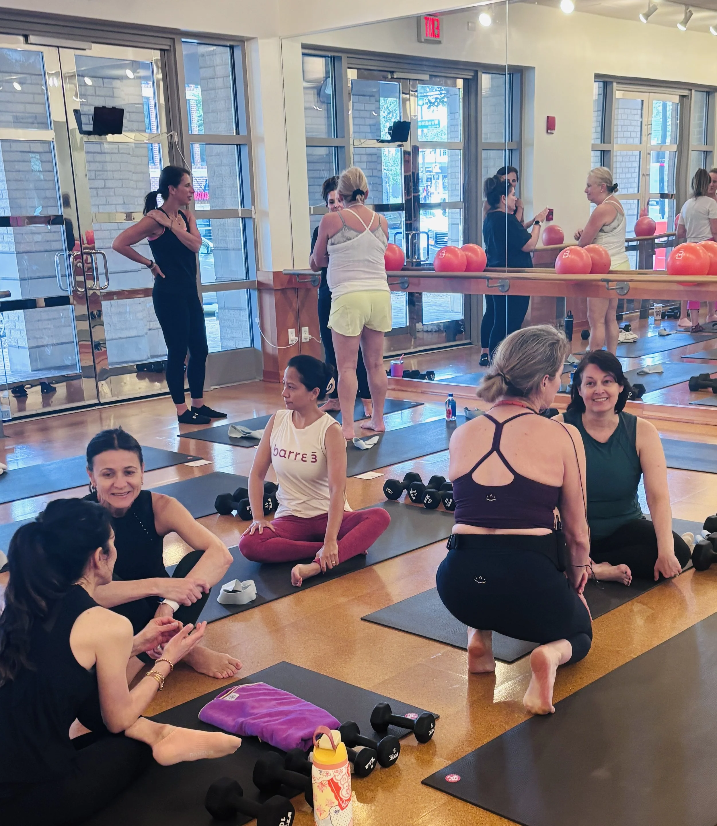 A midlife strength class designed to build muscle at Barre3 in Bethesda