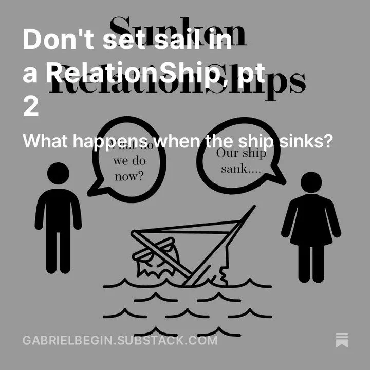 Last week, I elaborated what it means to set sail on a ship of relating and explored that through a specific example. If needed, you can refresh your memory here.

This week, I&rsquo;ll further explore that example and look at what happens when a shi