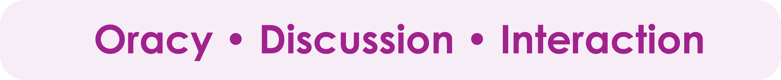 Oracy, Discussion, Interaction