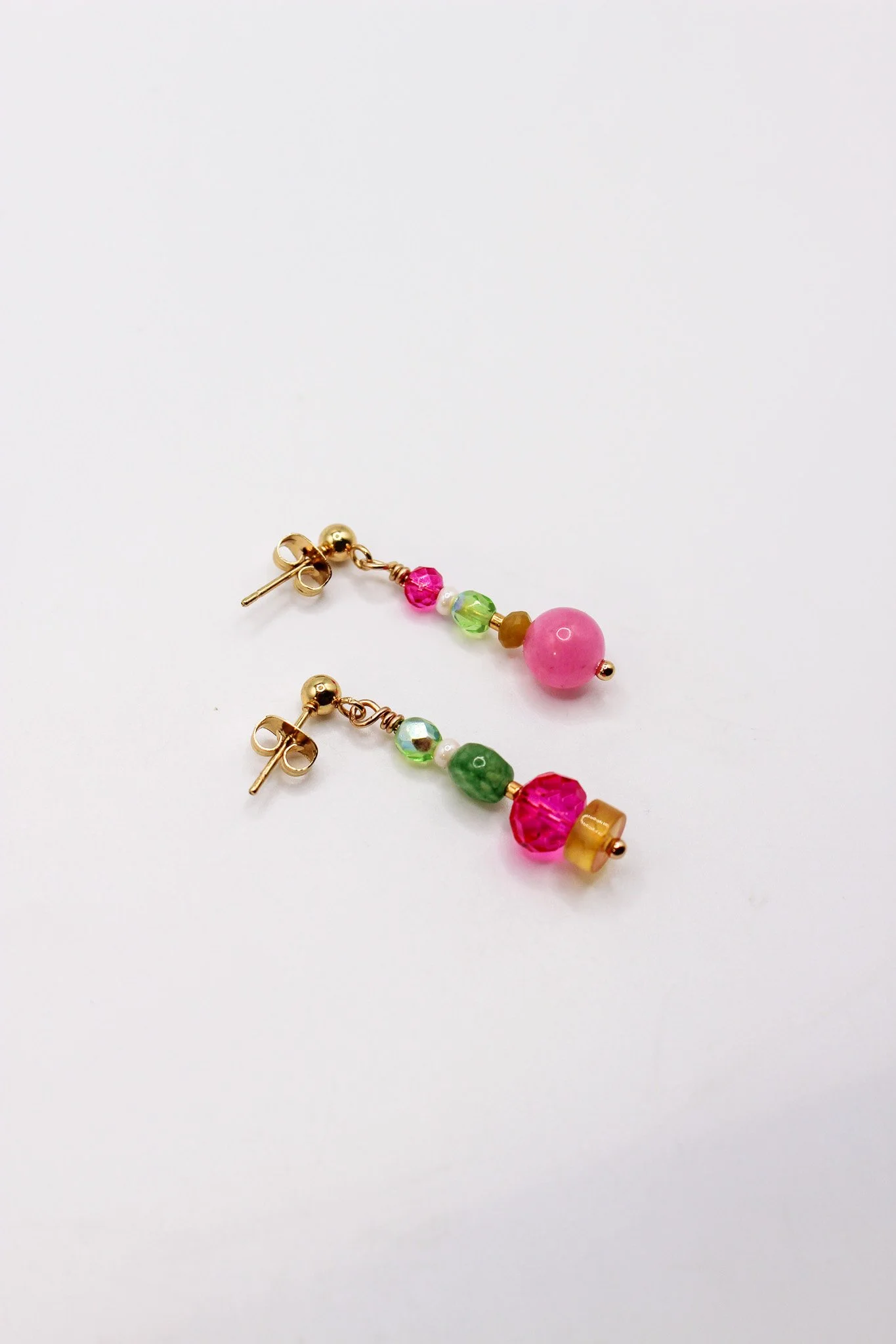 Pink and Green Asymmetrical