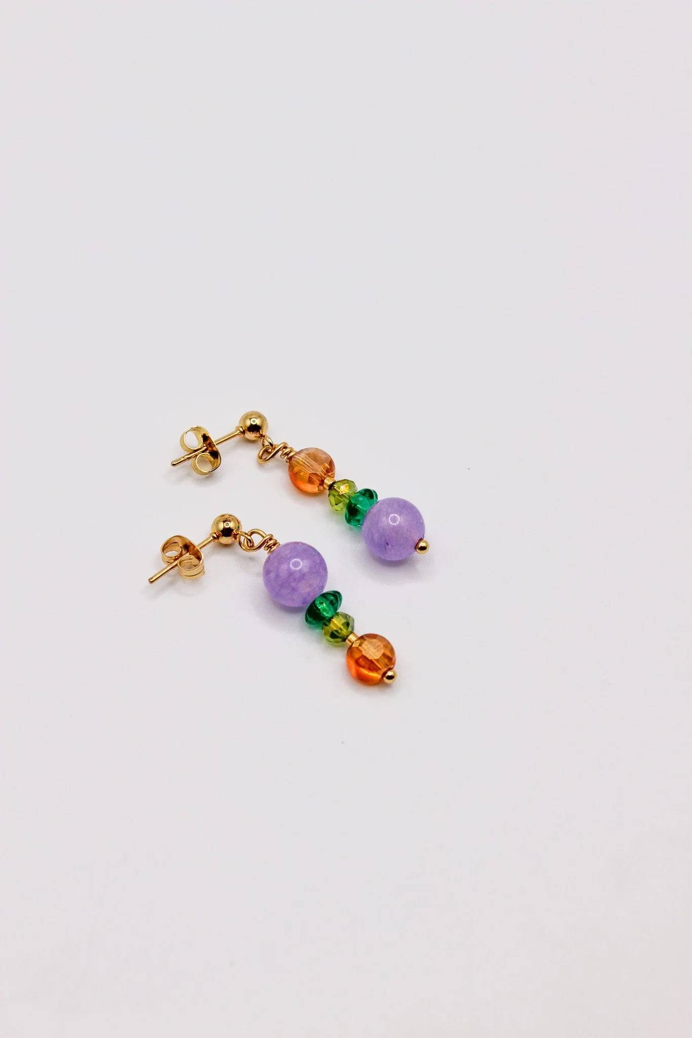 Lavender, Green and Orange Asymmetrical