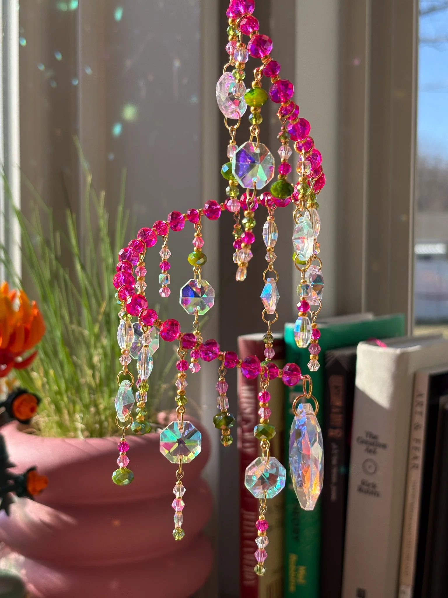 Pink and Green Sun Catcher