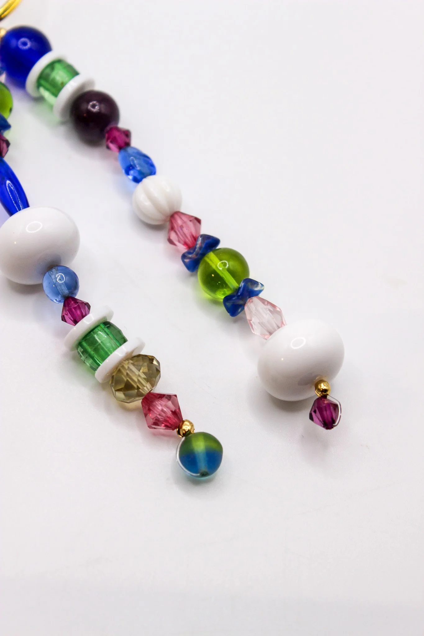Blue, Green, White Purse Charm