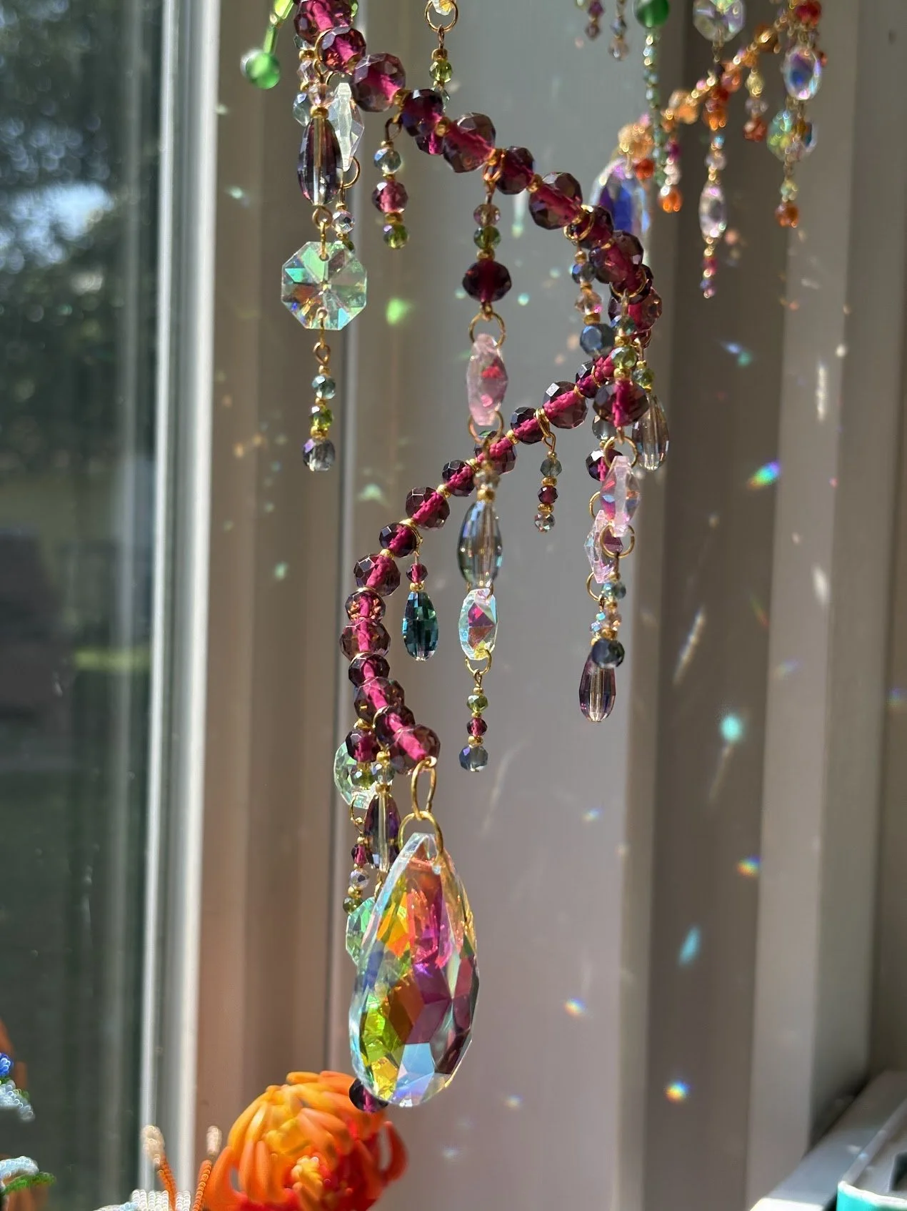 Burgundy Sun Catcher