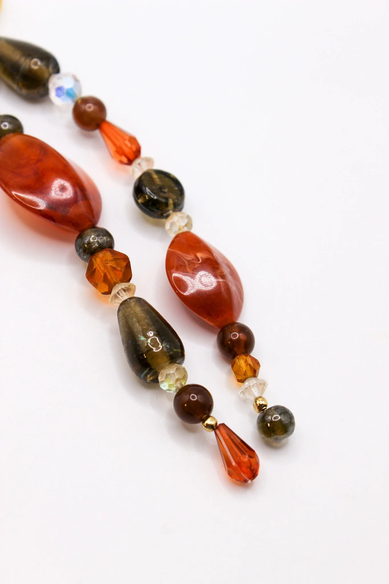 Orange and Brown Purse Charm