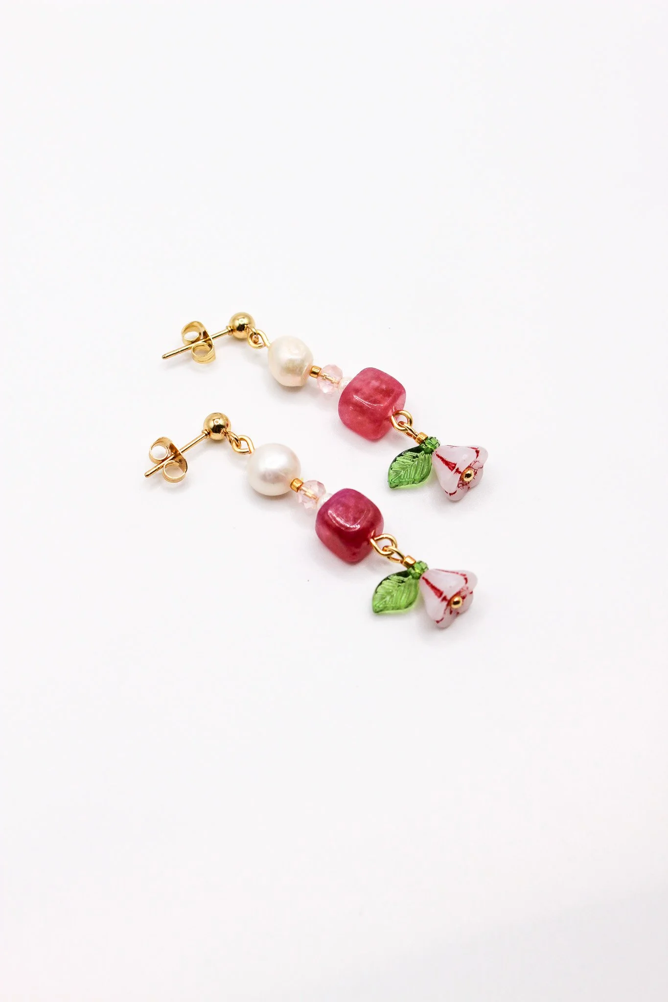 Pink, Pearl and Pink Flower