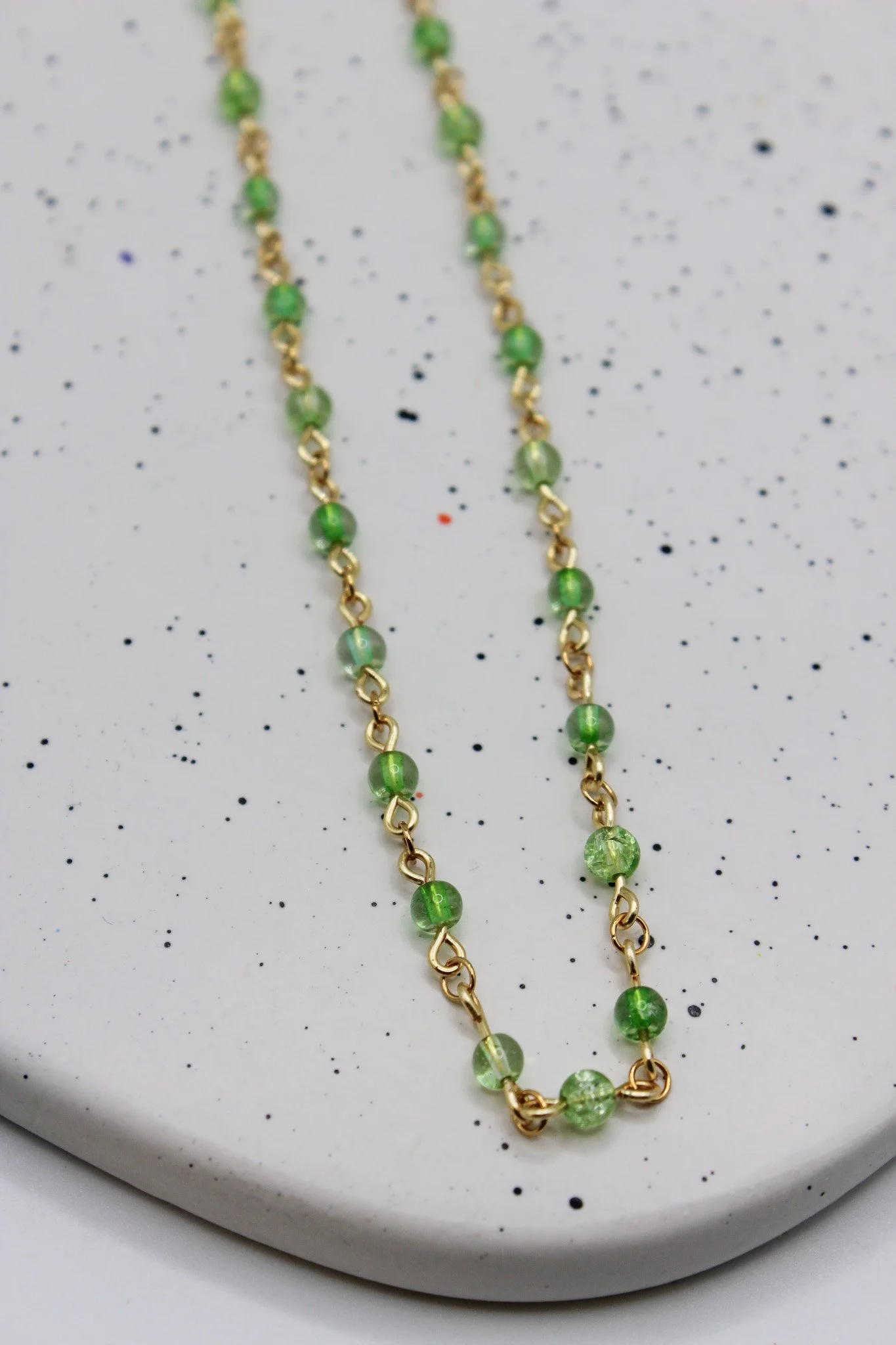 Green Glass Necklace