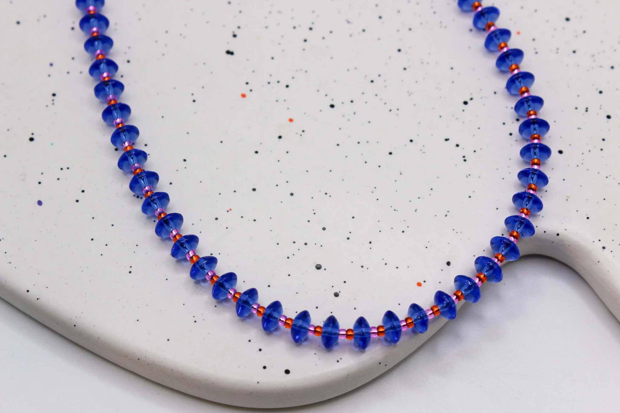 Royal Blue Disks Strung