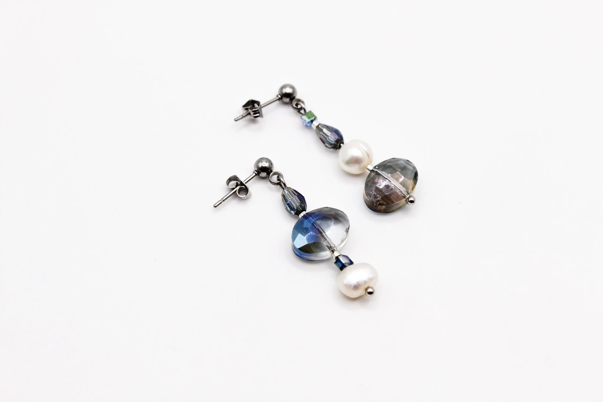 Blue and Pearl Asymmetrical