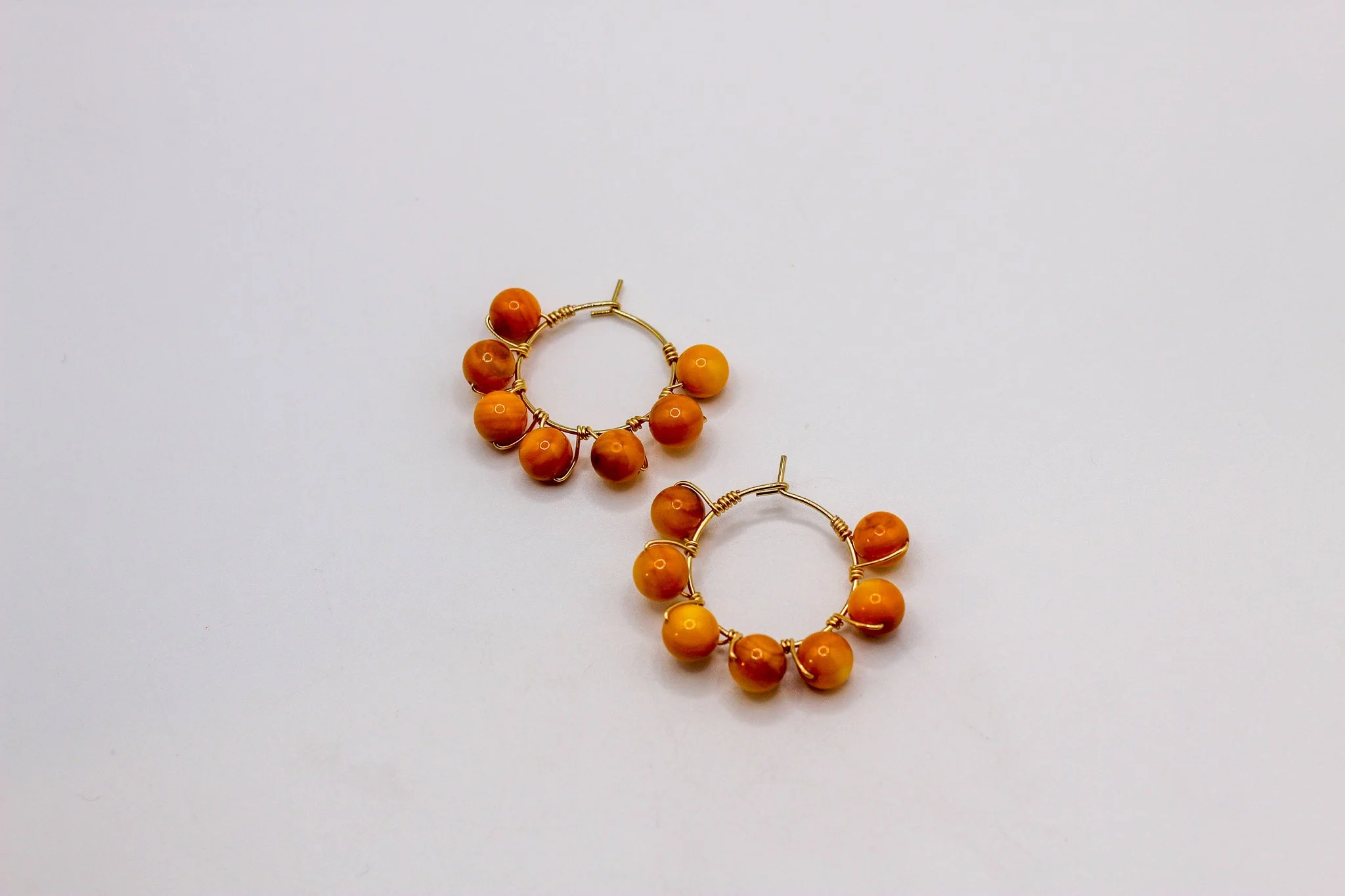 Yellow Orange Hoops