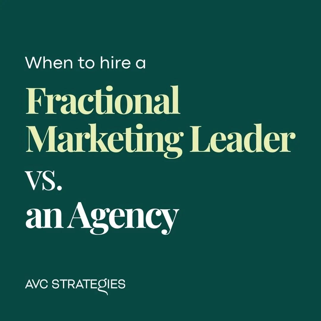 When to Hire a Fractional Marketing Leader vs. an Agency