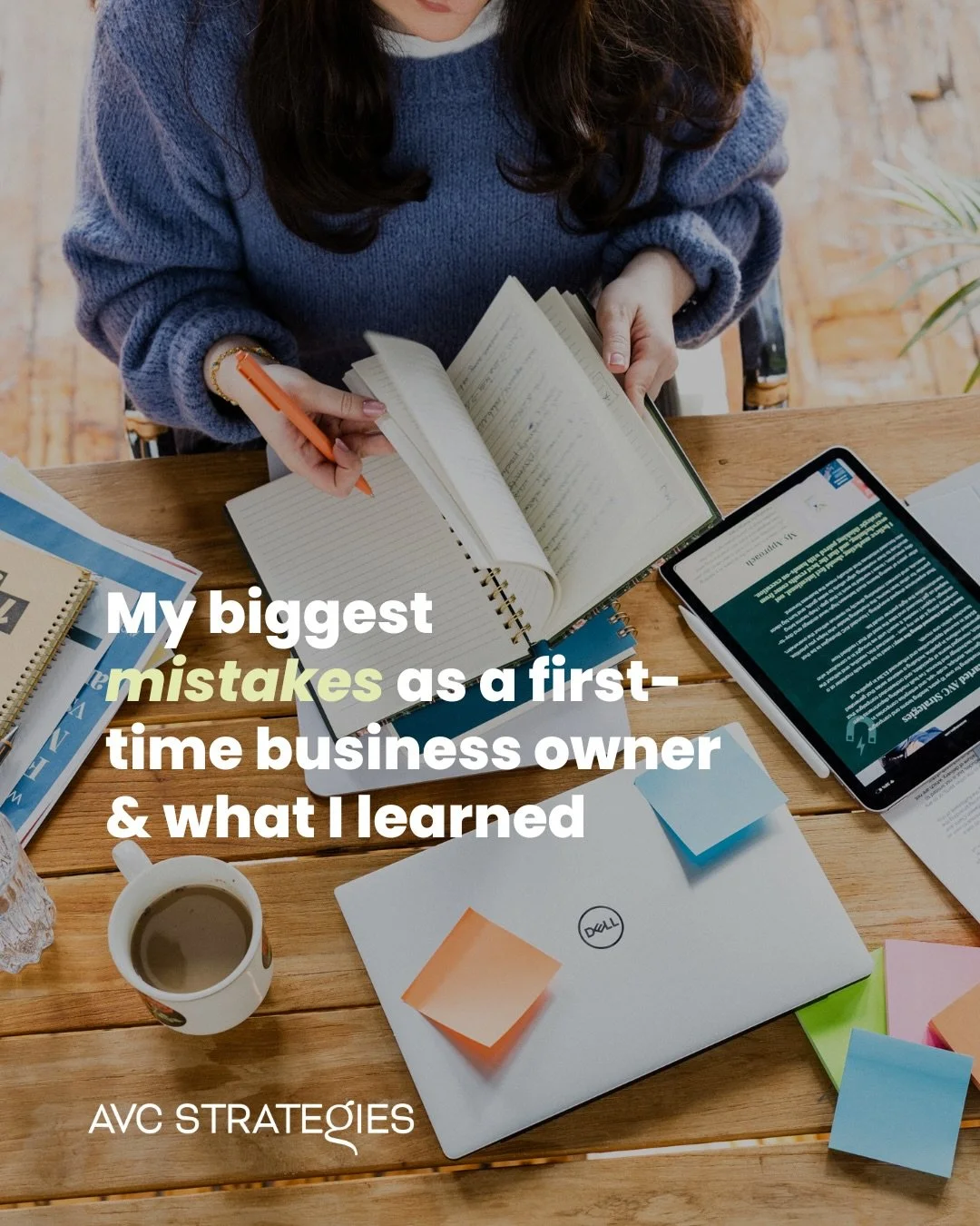 Turns out, knowing how to market a business and knowing how to RUN a business are two very different things. 😅

When I started AVC Strategies, I brought years of marketing experience with me. What I didn&rsquo;t have was a playbook for being a busin