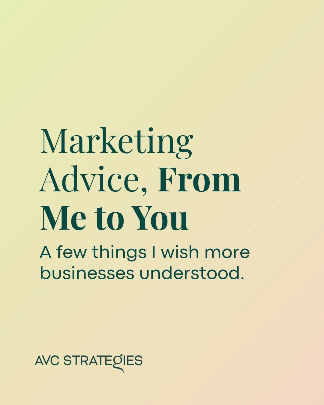 After nearly a decade working in marketing, there are still a few things I wish more businesses understood.

I&rsquo;ve worked with companies at different stages of growth, and one thing I&rsquo;ve learned is that more marketing activity doesn&rsquo;