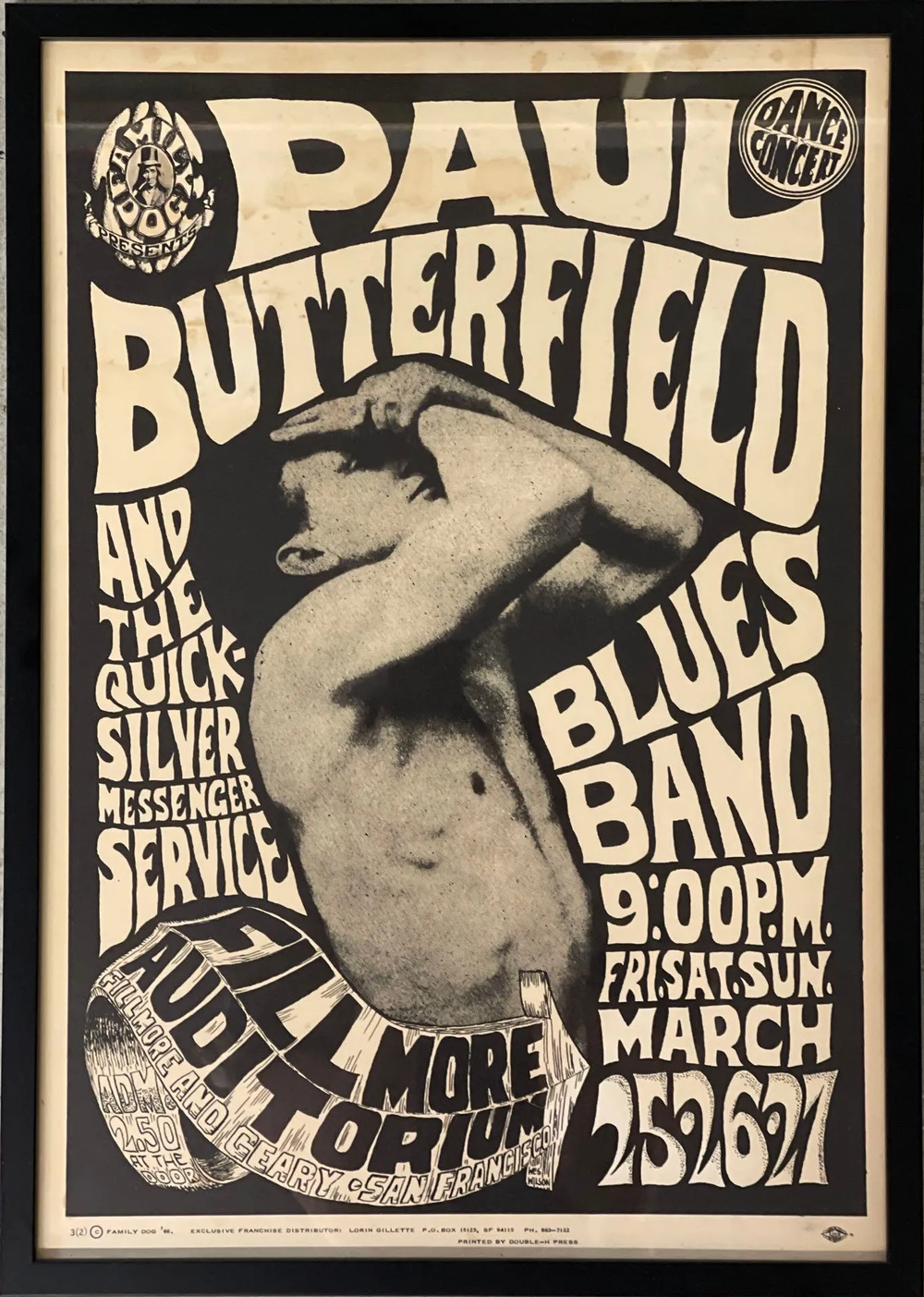 Butterfield Band フィルモアウエスト ポスター Paul-Butterfield-Blues-Band-