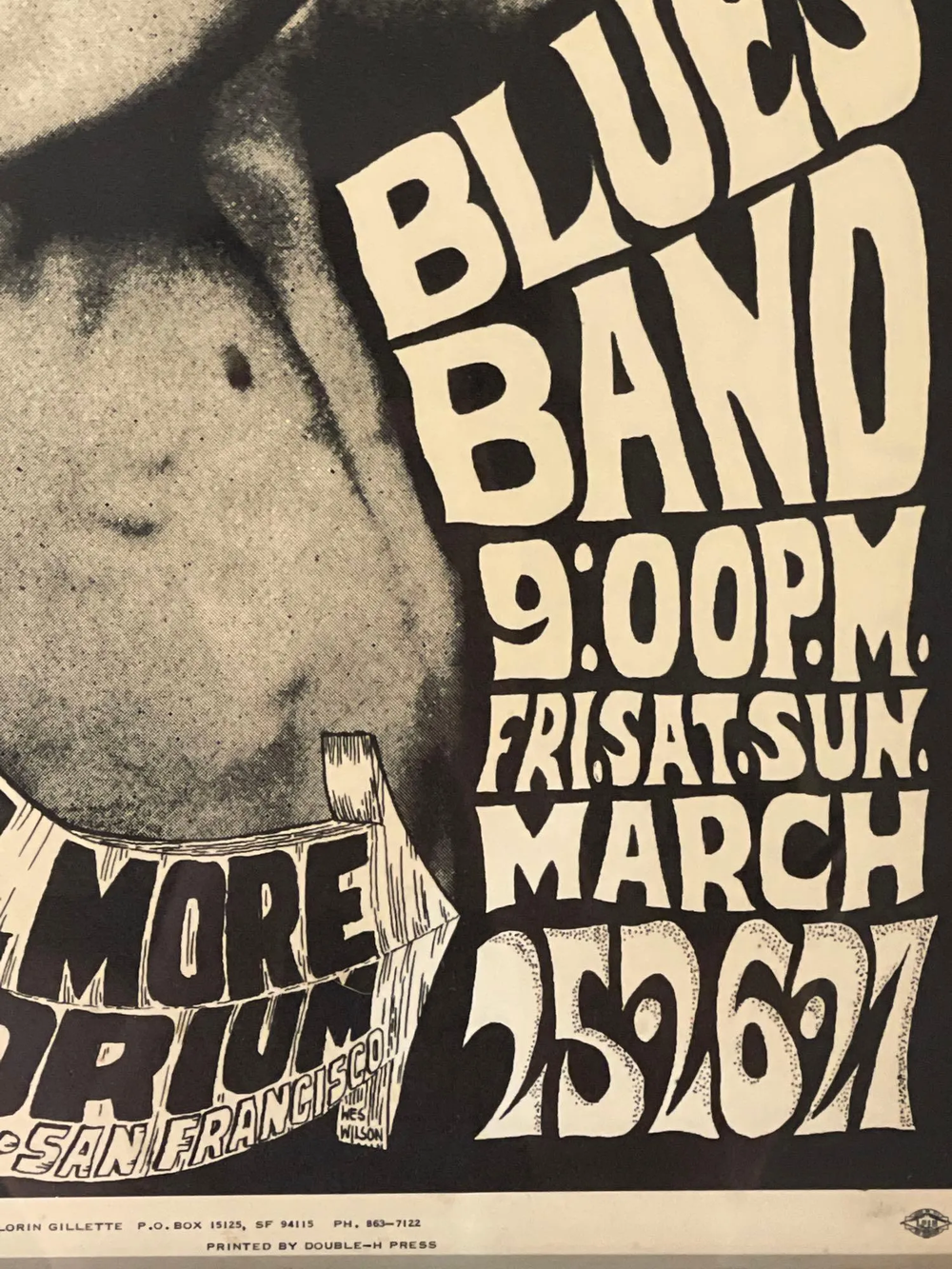 Wes Wilson Original 1966 Paul Butterfield Blues Band & Quicksilver