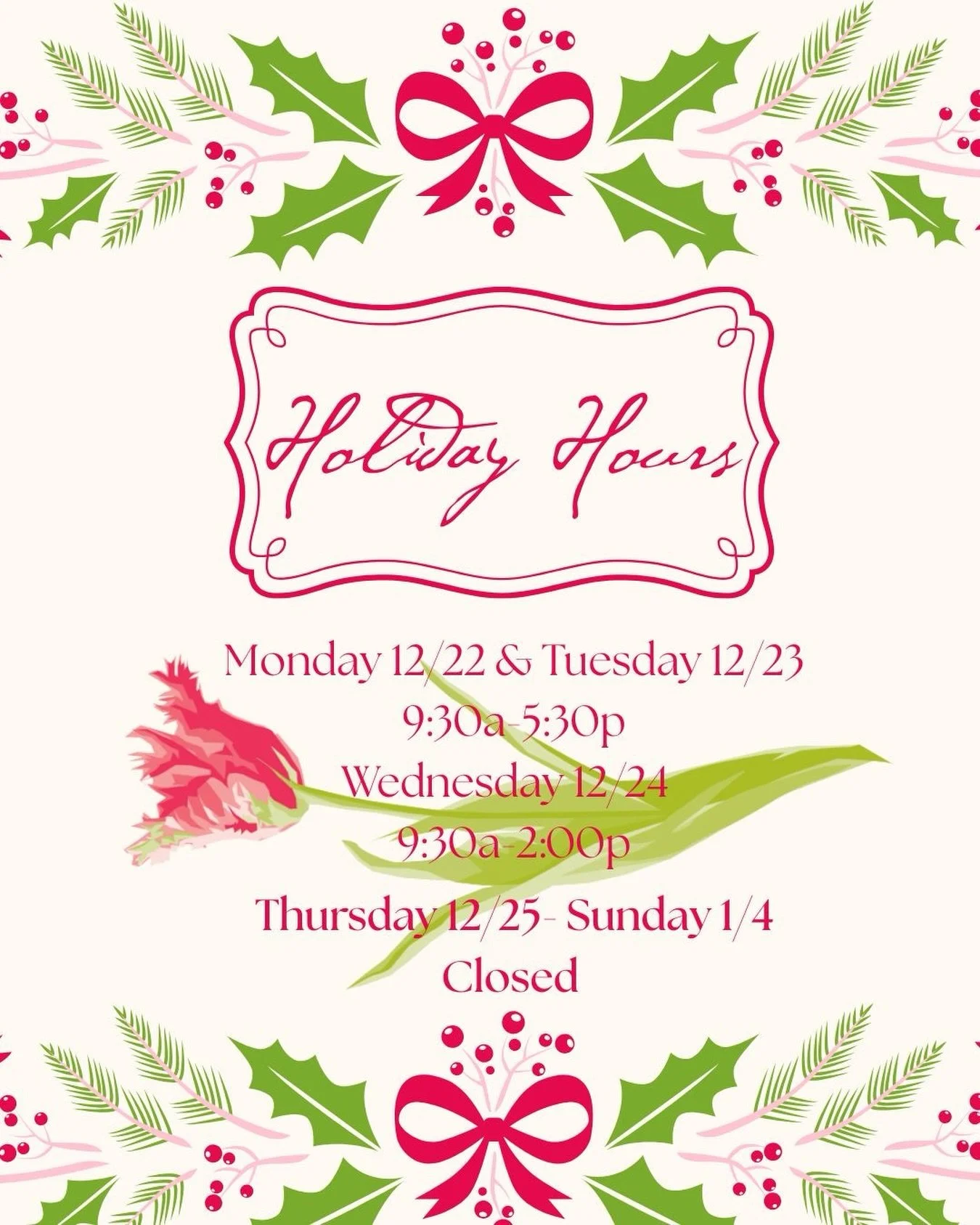 Don&rsquo;t forget your holiday centerpiece! 🎄