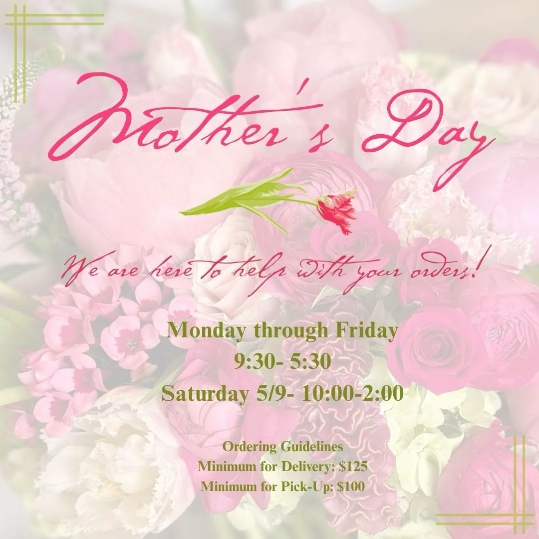 Don&rsquo;t forget Mom! 🌷
Please place your order by next Tuesday, 5/5! 
Give us a call at (904)-246-0016
.
.
.
#jaxbeach #jaxbeachflorist #pontevedra #pontevedraflorist #jaxbeaches