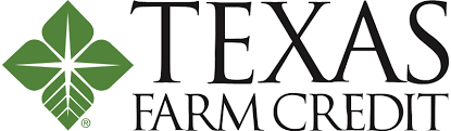 Logo of Texas Farm Credit, featuring a green leaf design and the words 'TEXAS FARM CREDIT'.