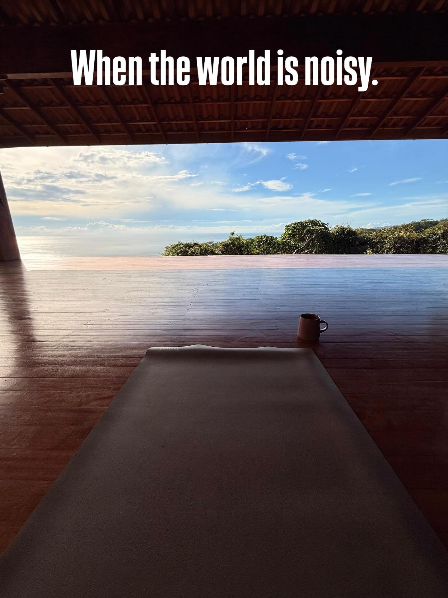 When the world is noisy.
When you feel like it&rsquo;s all just too much.
When you know you&rsquo;ve done your best and you want something different&hellip;..

It is time.

To go to Costa Rica.

To Reset.

To create Spaciousness.

To Be rather than d