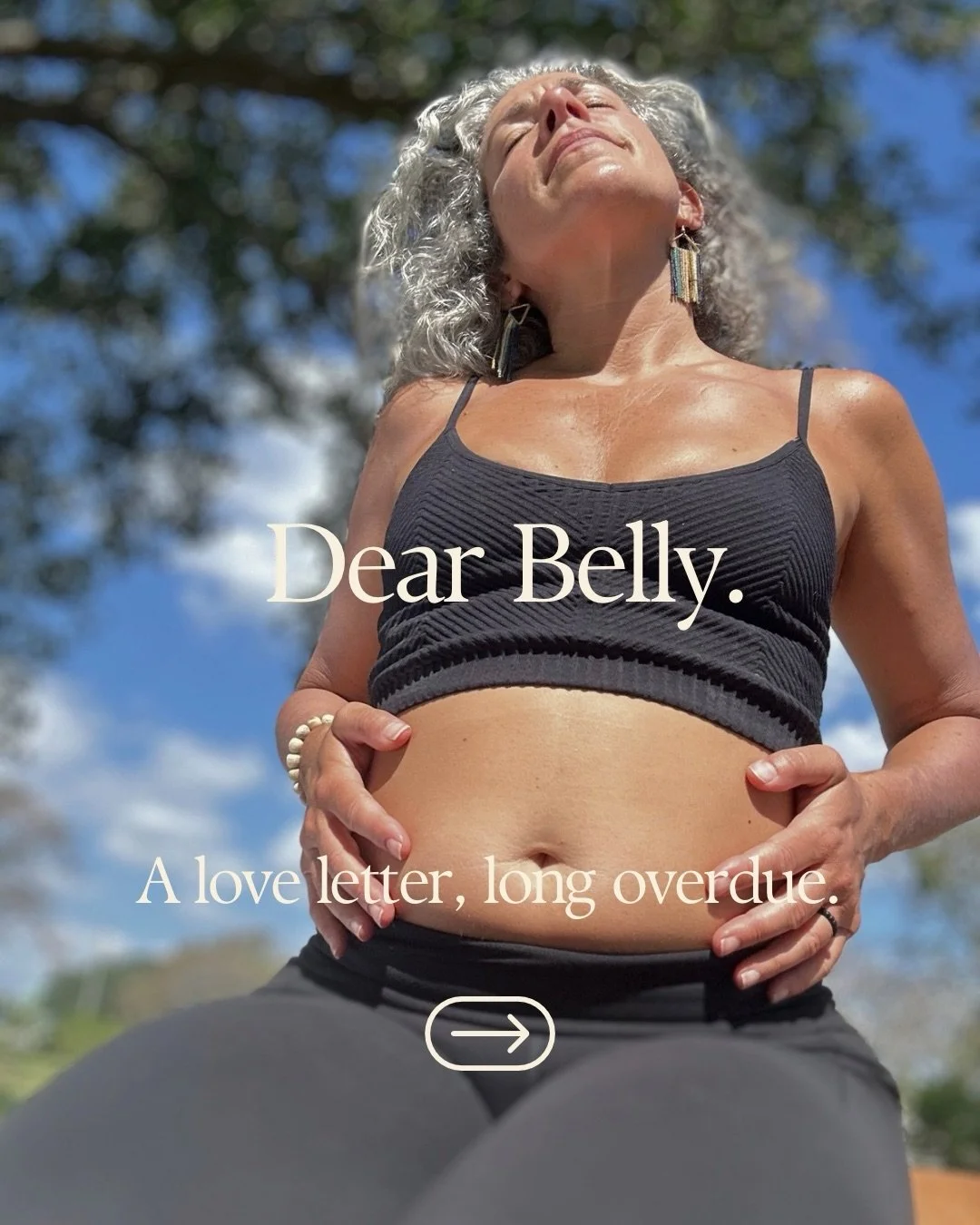 I wrote a letter to my belly.
&nbsp;
Not as a wellness exercise. Not as a prompt I found online. As an actual apology &mdash; to a part of me I&rsquo;ve spent decades criticizing, comparing, and quietly resenting while she just kept showing up and do