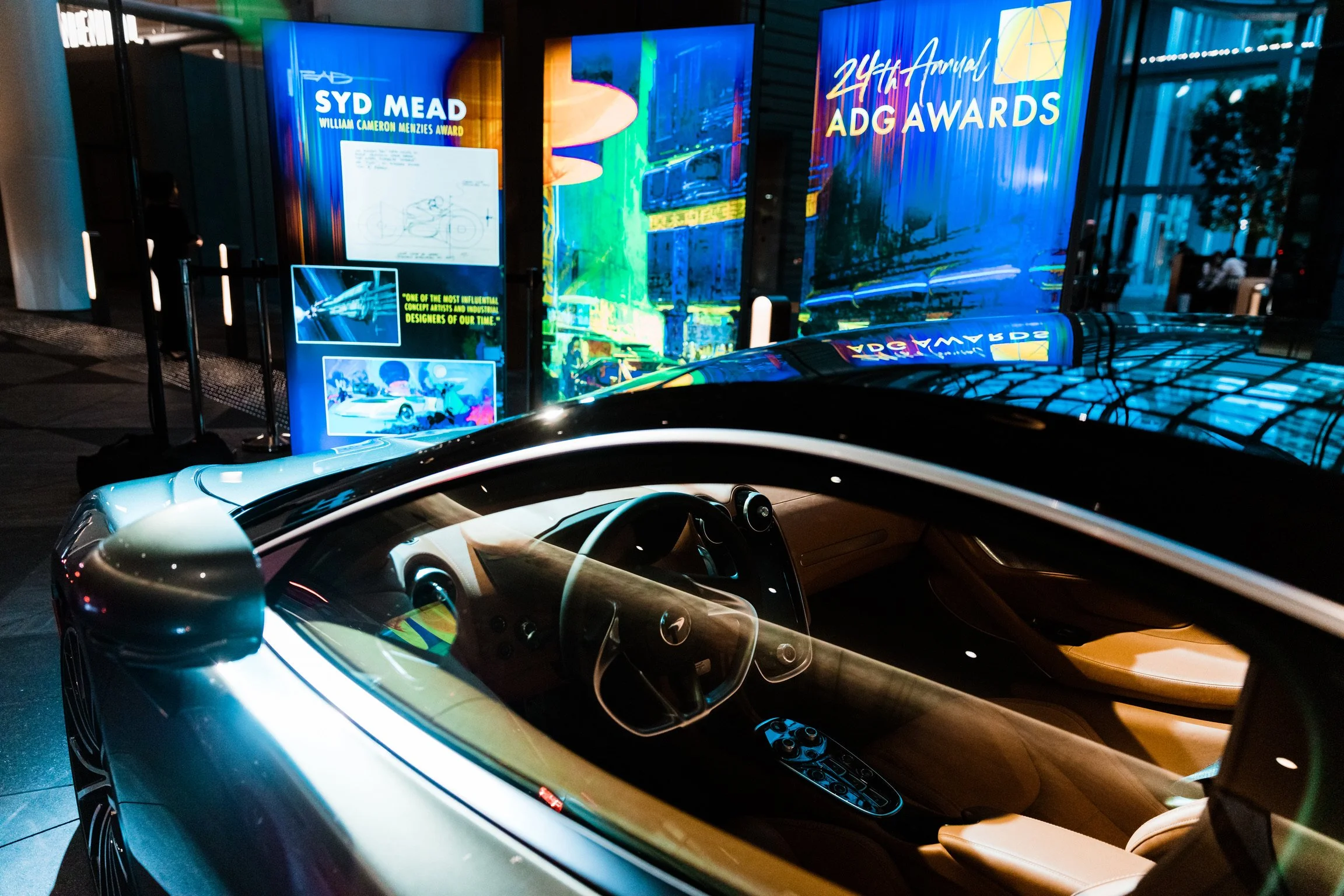 Ad campaign with Mclaren and 24th Annual ADG Awards featuring Syd Mead.